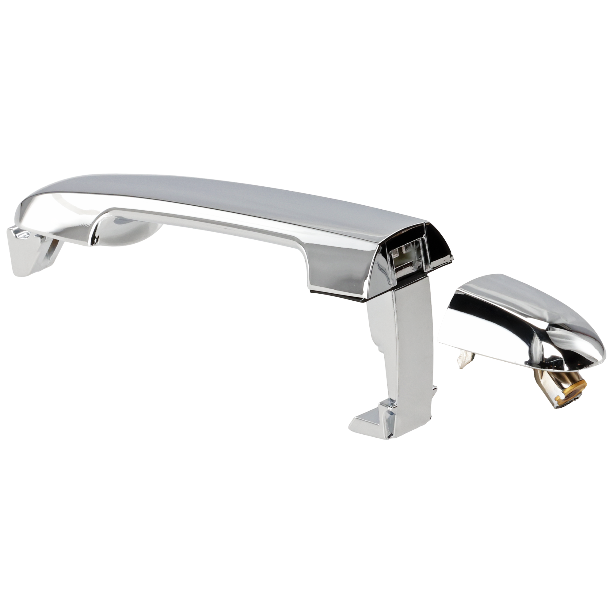AM SONATA 06-10 FRONT EXTERIOR DOOR HANDLE RH All Chrome Plastic w o Keyhole SKU REPH462111C Partslink FDH010216 OEM 826513K000AA PFM