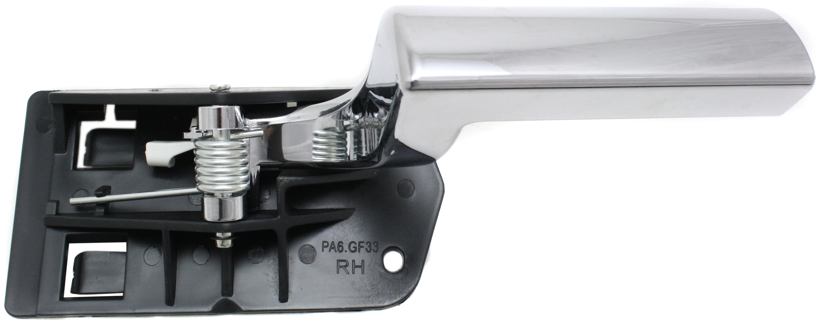 AM H2-03-07 FRONT INTERIOR DOOR HANDLE RH All Chrome w Luxury Package =REAR SKU REPH462127C OEM 15130012