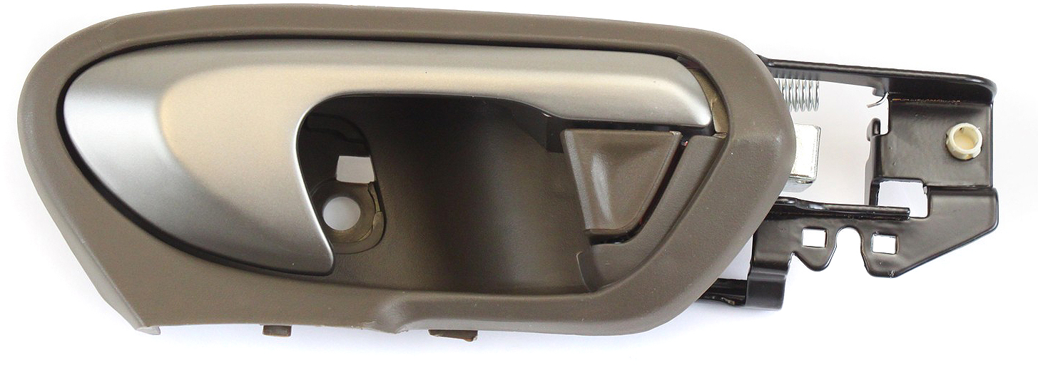 AM CIVIC 06-08 FRONT INTERIOR DOOR HANDLE RH Silver Lever + Brown Taupe Housing Coupe SKU REPH462185 OEM 72120SVAA01ZC