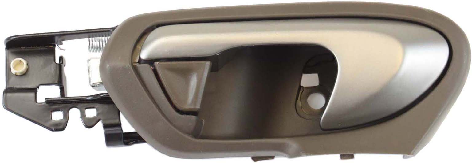 AM CIVIC 06-08 FRONT INTERIOR DOOR HANDLE LH Silver Lever + Brown Taupe Housing Coupe SKU REPH462186 OEM 72160SVAA01ZC