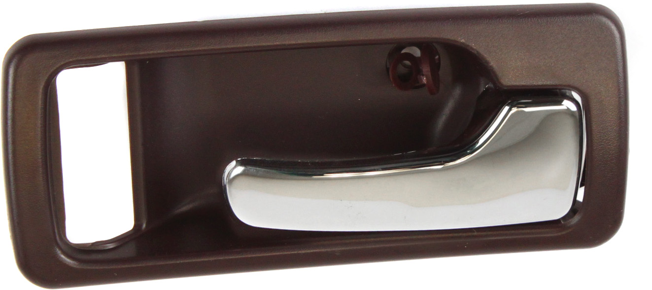 AM ACCORD 90-93 FRONT INTERIOR DOOR HANDLE RH Chrome + Brown w o Power Lock USA Built Coupe SKU REPH462319 OEM 72125SM2A02ZE