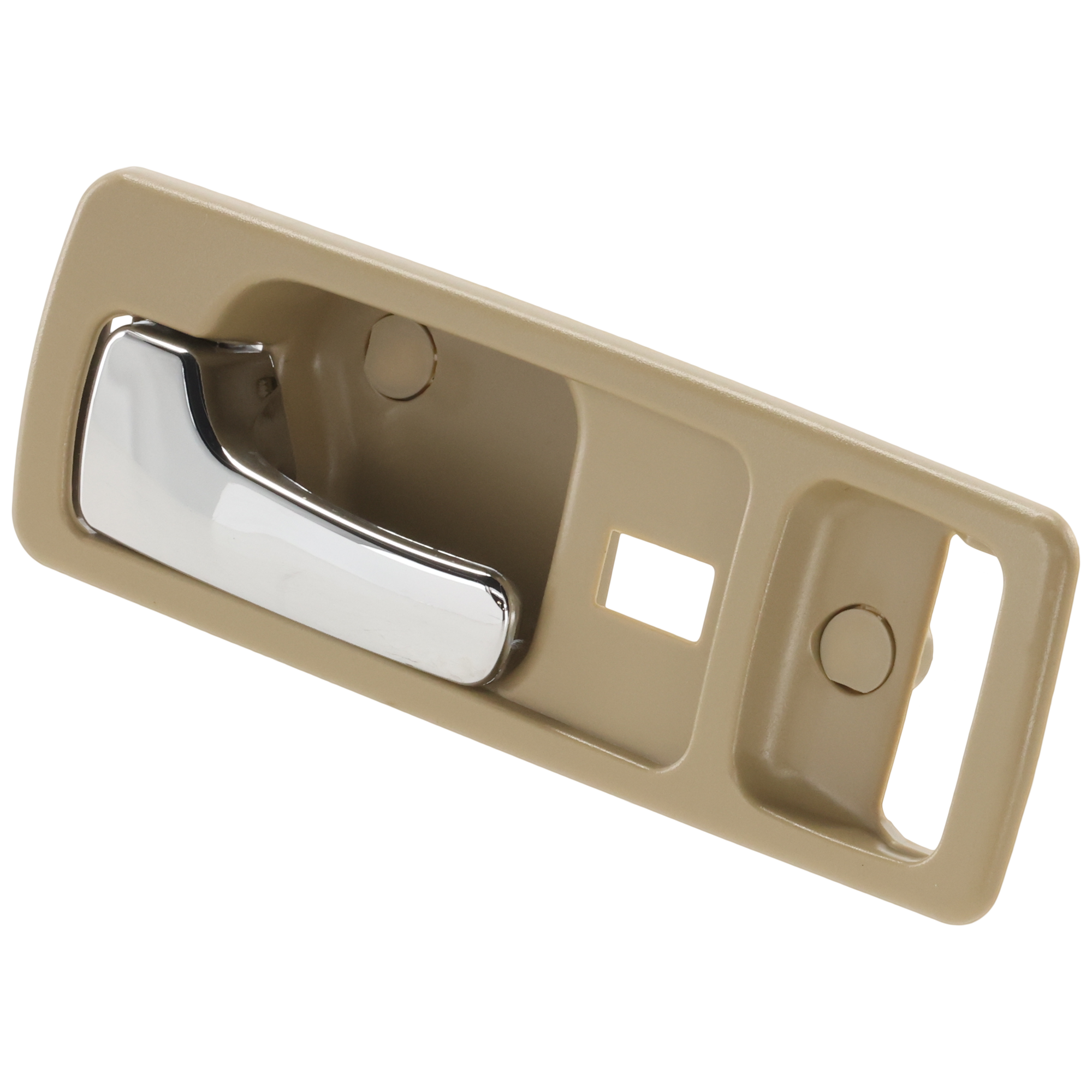 AM ACCORD 90-93 FRONT INTERIOR DOOR HANDLE LH Chrome + Beige w Power Lock USA Built Coupe SKU REPH462334 OEM 72165SM2013ZJ