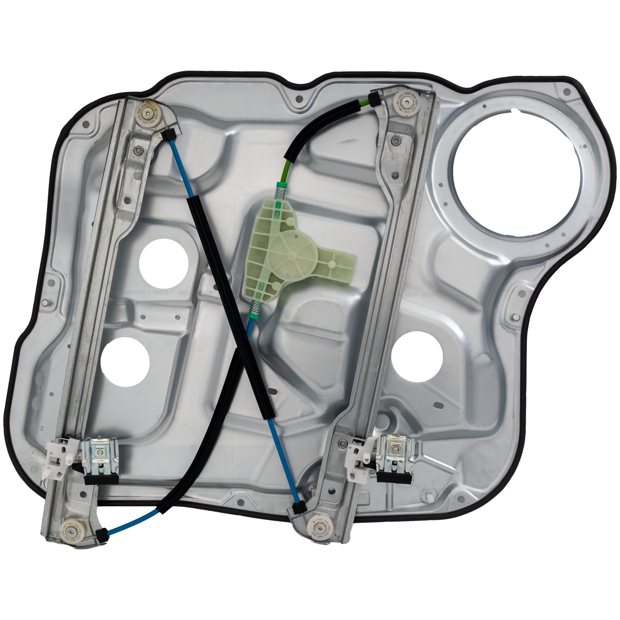 AM SANTA FE 07-09 FRONT WINDOW REGULATOR LH Carrier Module Power w o Motor SKU REPH462970 Partslink HY1350122 OEM 824712B000