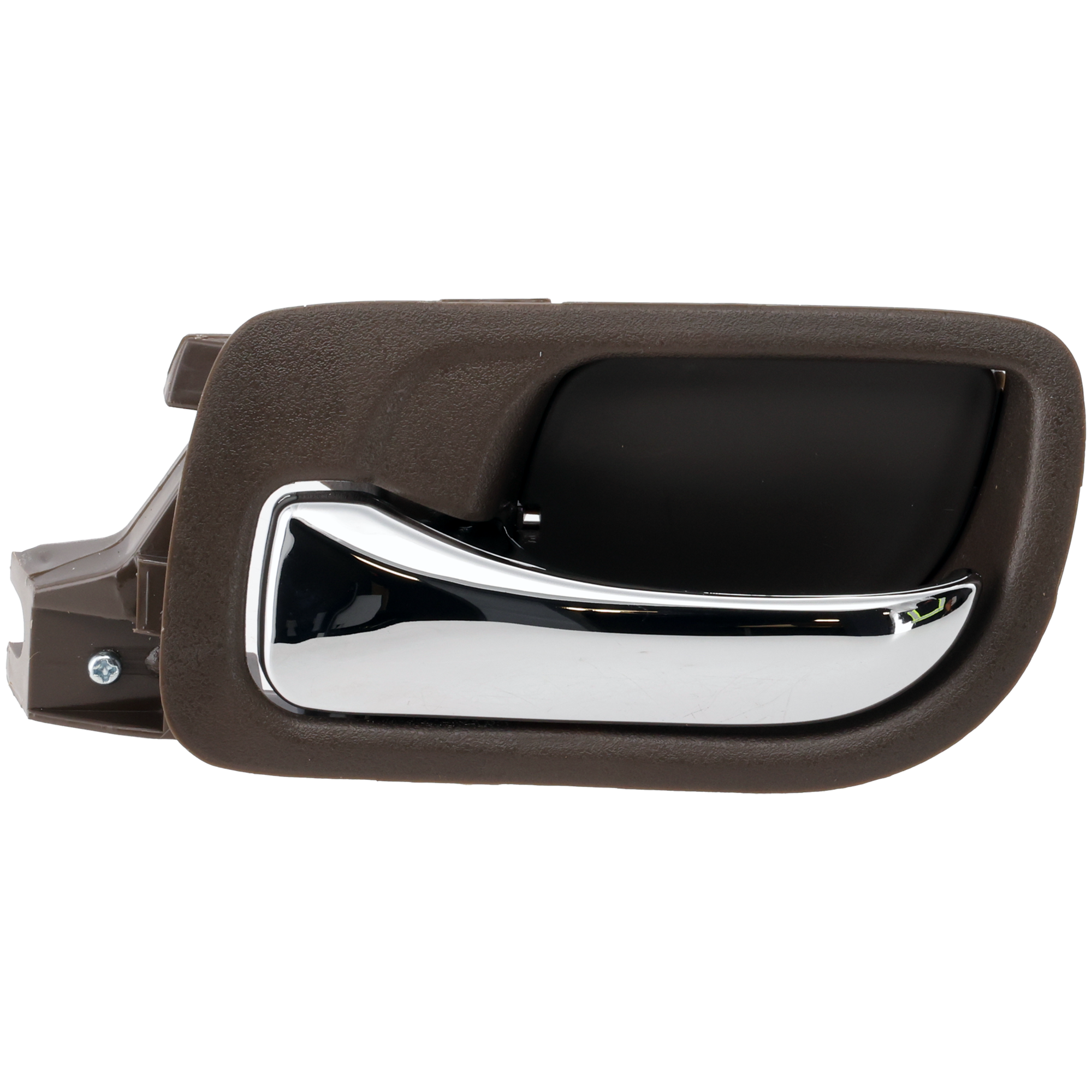AM ACCORD 03-07 REAR INTERIOR DOOR HANDLE LH Chrome Lever + Brown Taupe Bezel Plastic Sedan SKU REPH491346 Partslink HO1552115 OEM 72660SDAA02ZB