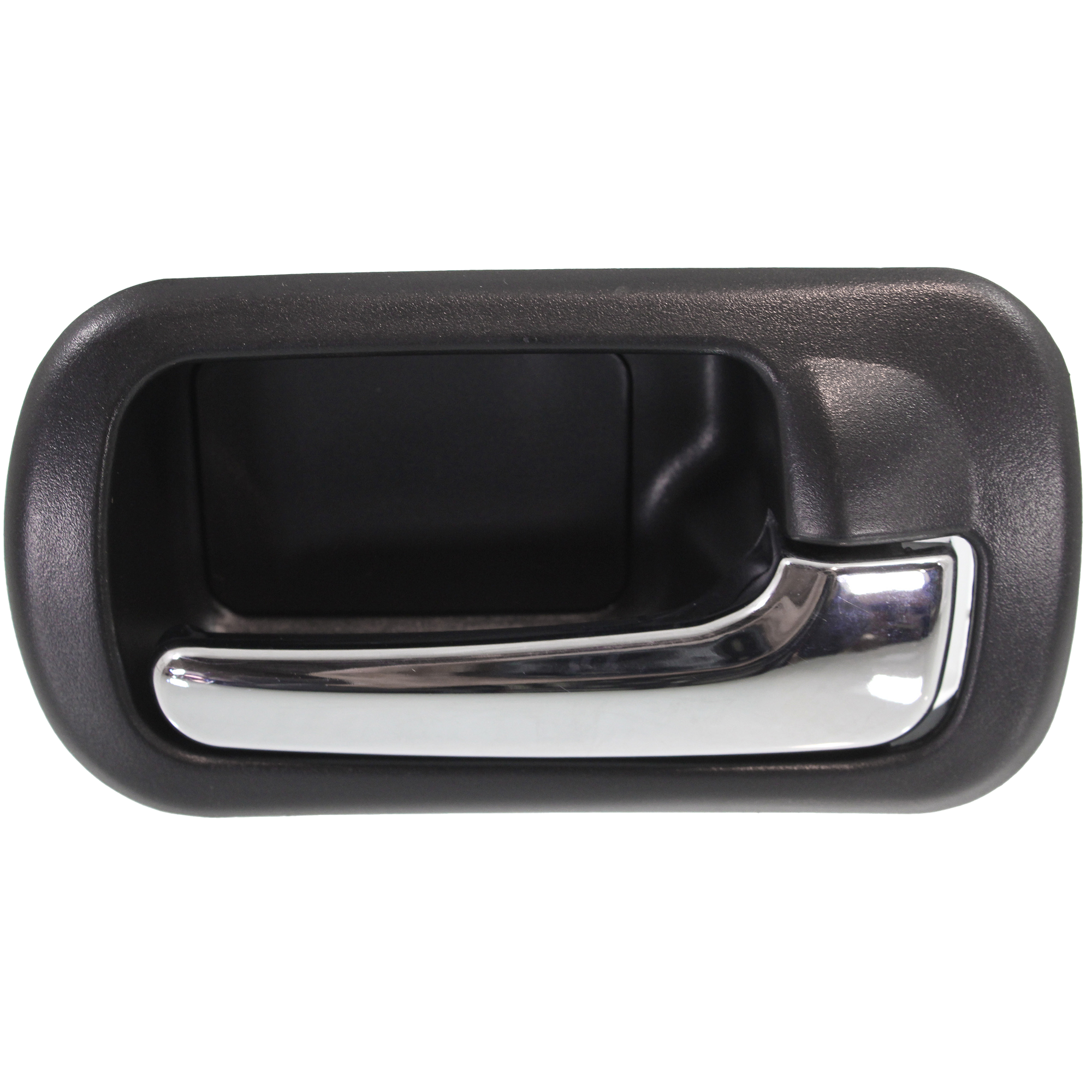 AM CIVIC 01-05 REAR INTERIOR DOOR HANDLE RH Black Bezel Chrome Lever Sedan EX LX Hybrid Models SKU REPH491505 Partslink IDH010038 OEM 72620S5NC01ZA