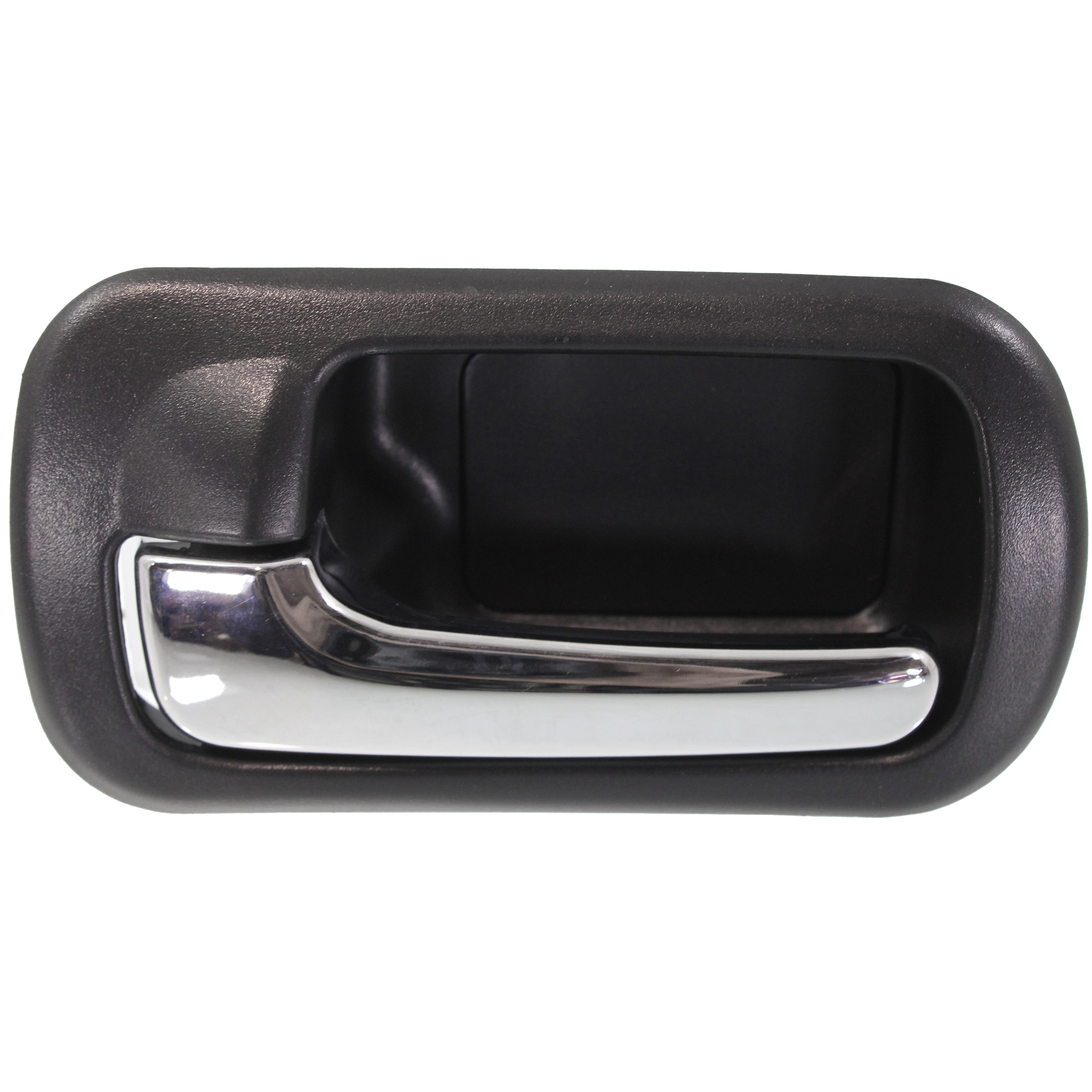 AM CIVIC 01-05 REAR INTERIOR DOOR HANDLE LH Black Bezel Chrome Lever Sedan EX LX Hybrid Models SKU REPH491506 Partslink IDH010037 OEM 72660S5NC01ZA