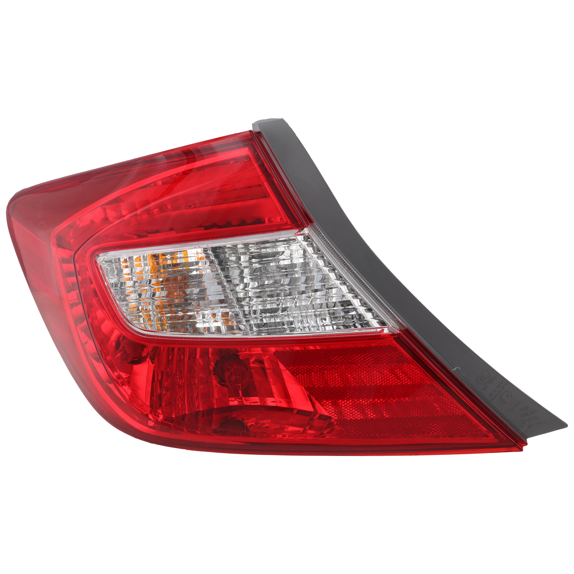 AM CIVIC 12-12 TAIL LAMP LH Assembly Sedan Exc. Hybrid Models SKU REPH730174 Partslink HO2800180 OEM 33550TR0A01