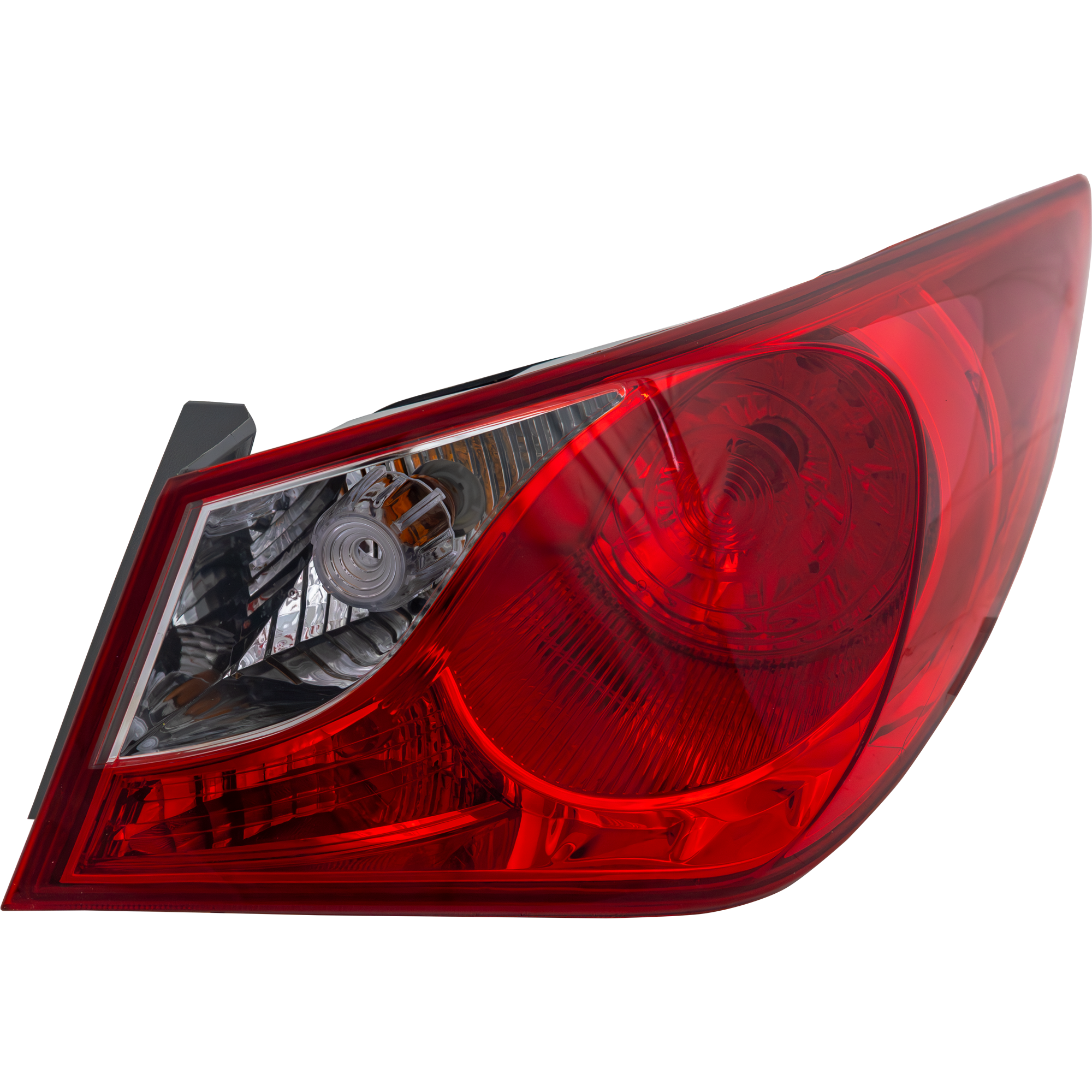 AM SONATA 11-14 TAIL LAMP RH Outer Assembly Bulb Type Exc. Hybrid Model CAPA SKU REPH730175Q Partslink HY2805116C OEM 924023Q000