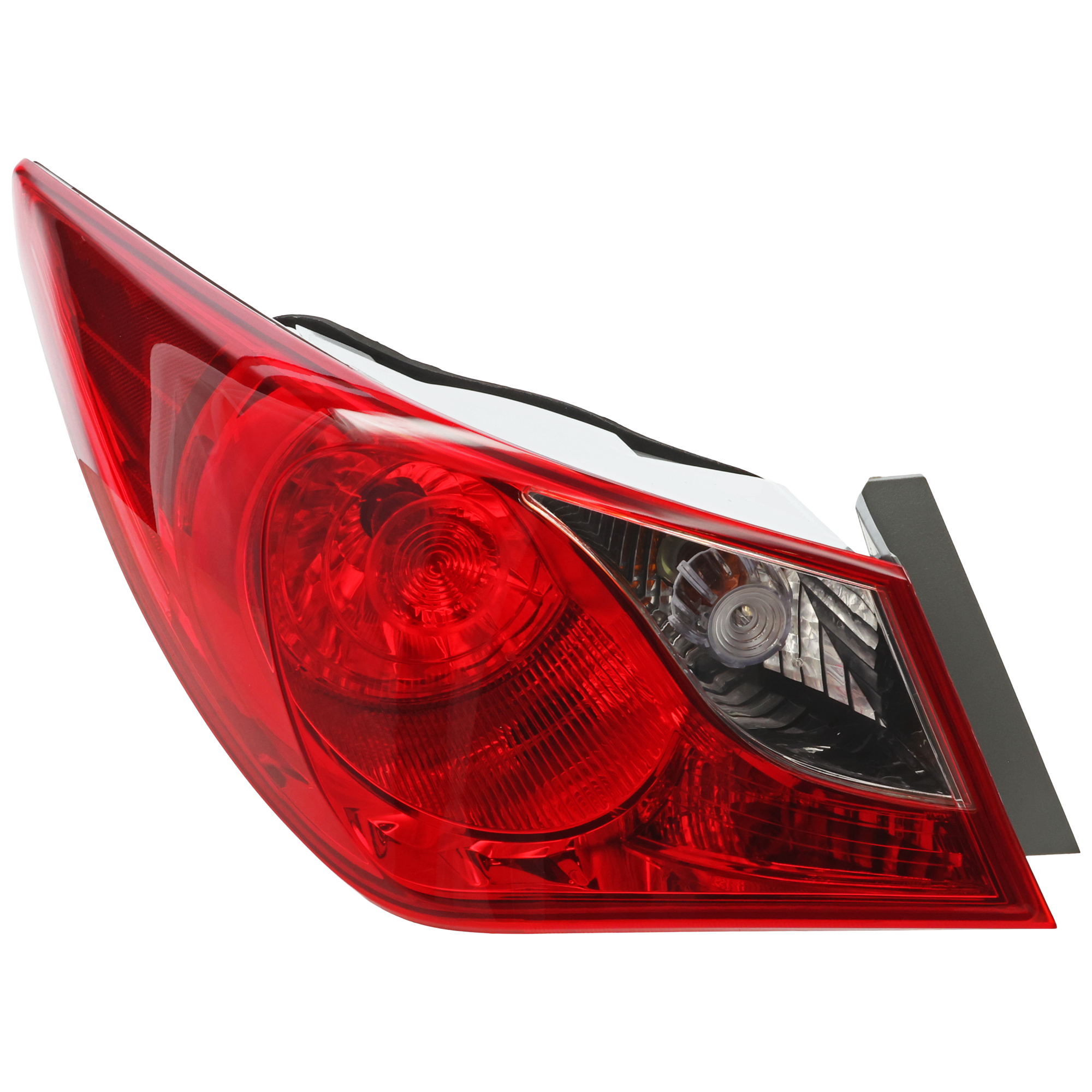 AM SONATA 11-14 TAIL LAMP LH Outer Assembly Bulb Type Exc. Hybrid Model SKU REPH730176 Partslink HY2804116 OEM 924013Q000
