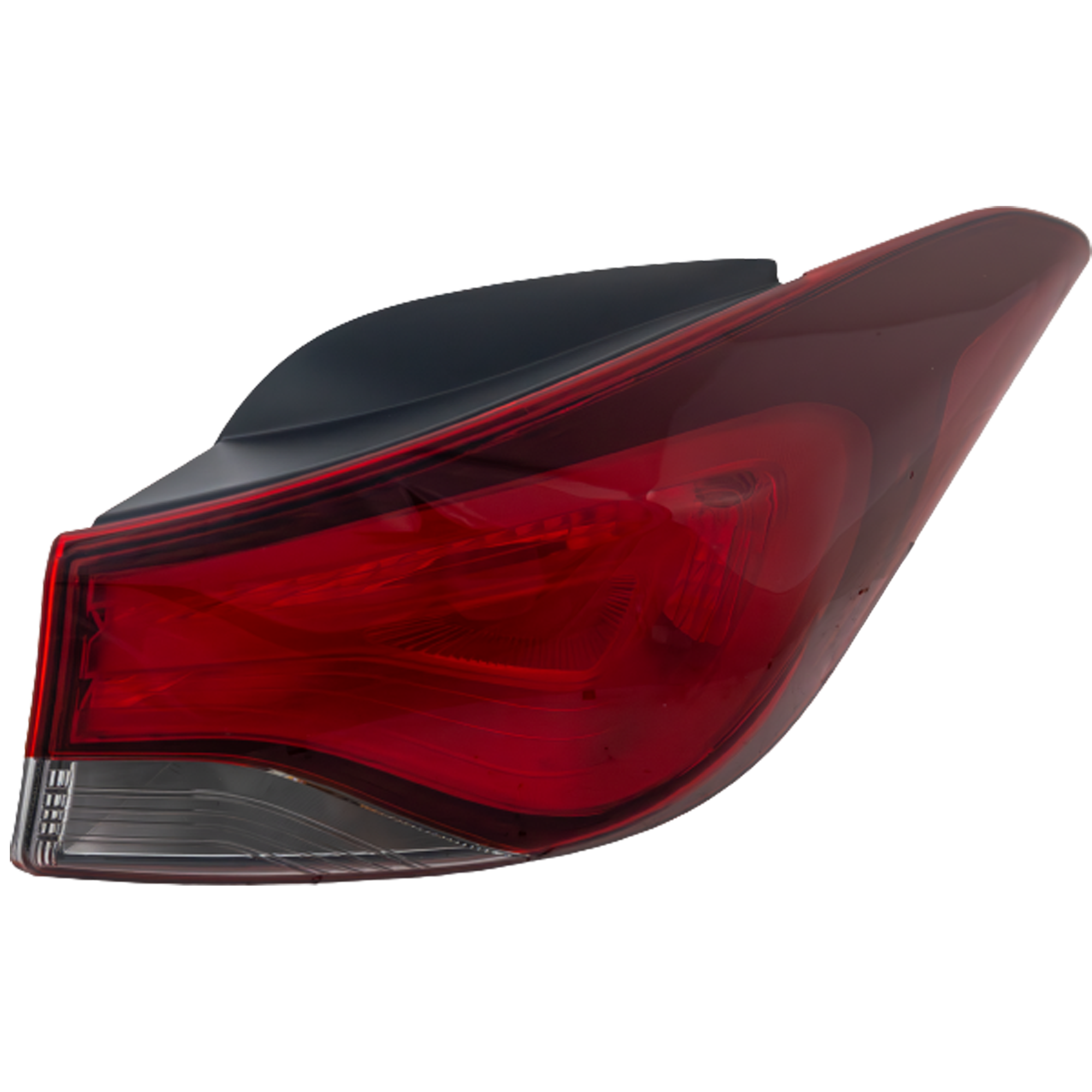 AM ELANTRA 14-16 TAIL LAMP RH Outer Assembly Halogen Sedan USA Built Vehicle CAPA SKU REPH730361Q Partslink HY2805131C OEM 924023Y500
