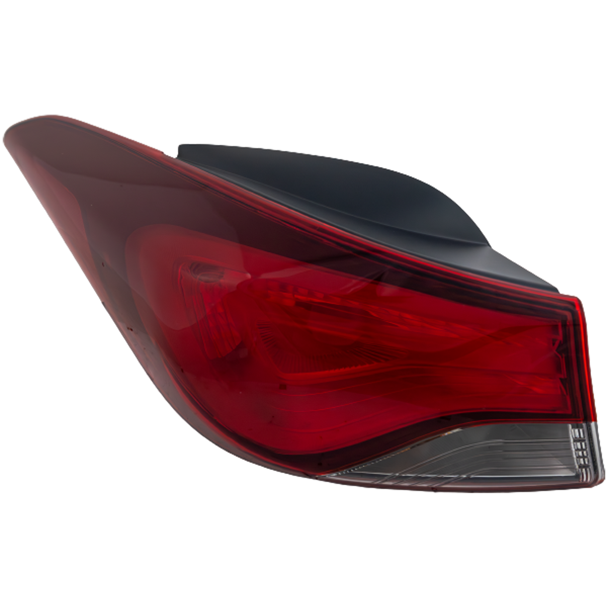 AM ELANTRA 14-16 TAIL LAMP LH Outer Assembly Halogen Sedan USA Built Vehicle SKU REPH730362 Partslink HY2804131 OEM 924013Y500