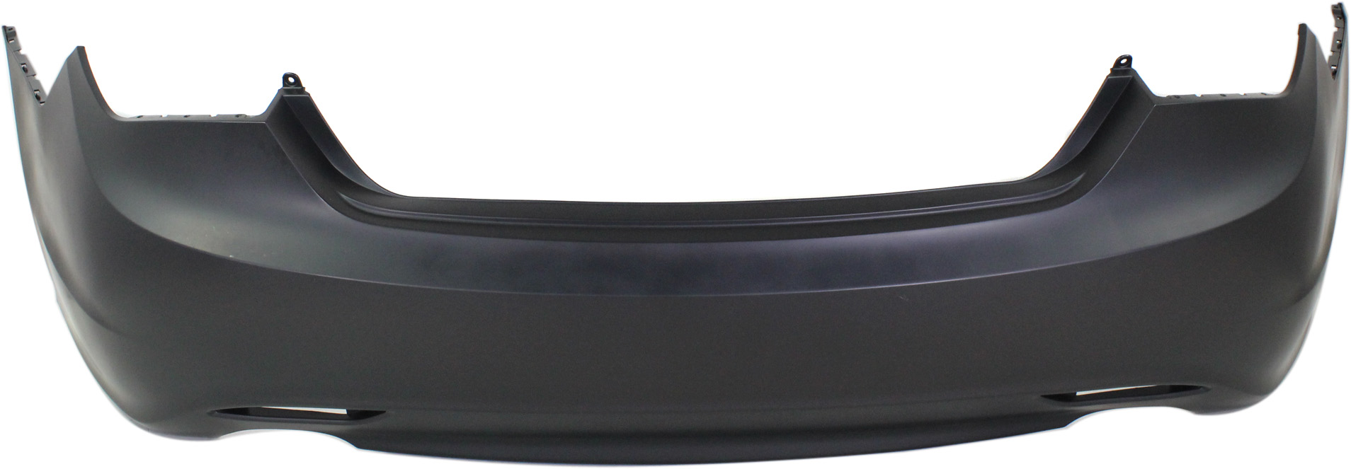 AM SONATA 11-13 REAR BUMPER COVER Primed w Dual Exhaust Holes Exc. Hybrid Model CAPA SKU REPH760121PQ Partslink HY1100176C OEM 866103Q100
