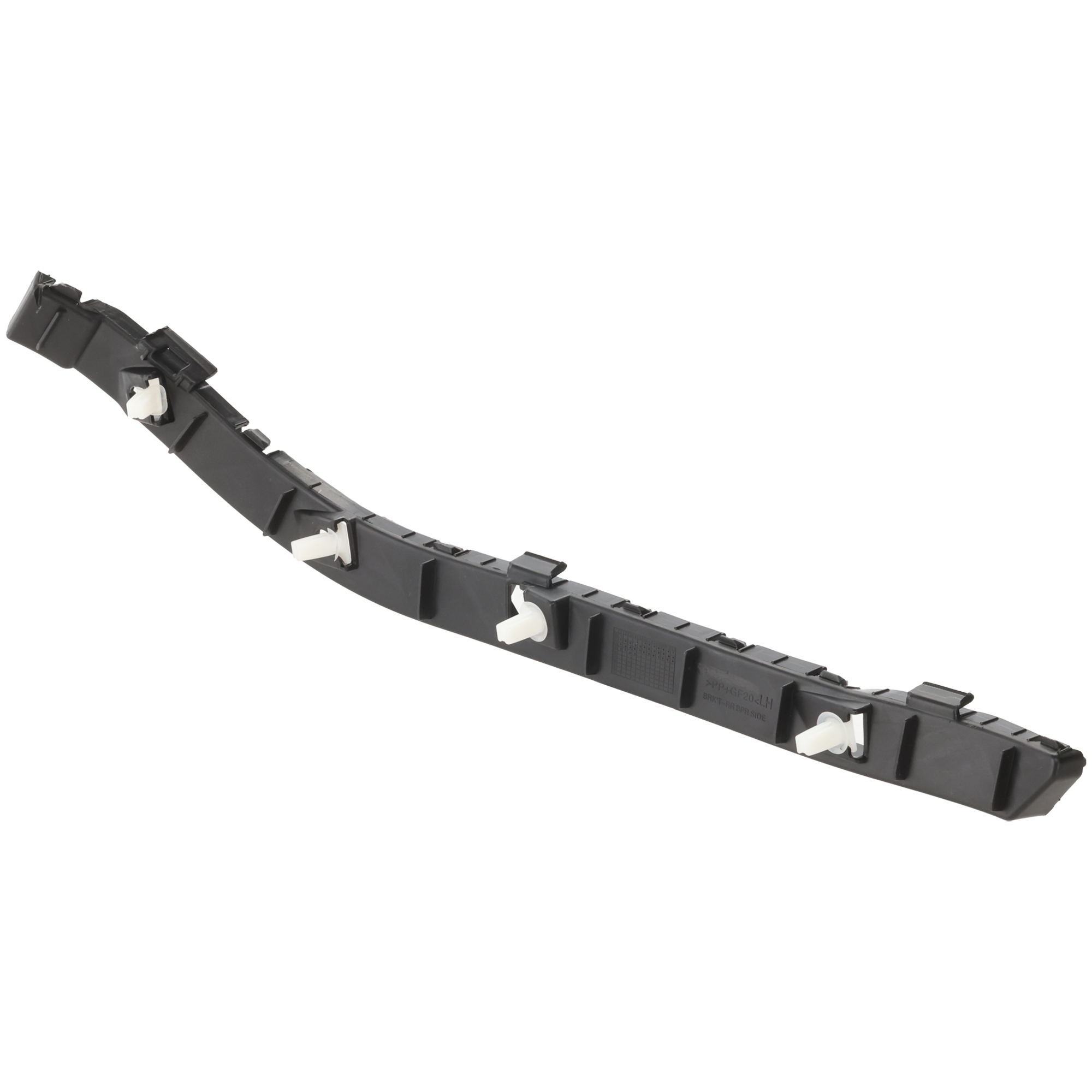 AM ACCENT 12-17 REAR BUMPER BRACKET LH Side Mounting Bracket Plastic Sedan SKU REPH762734 Partslink HY1132102 OEM 866131R000