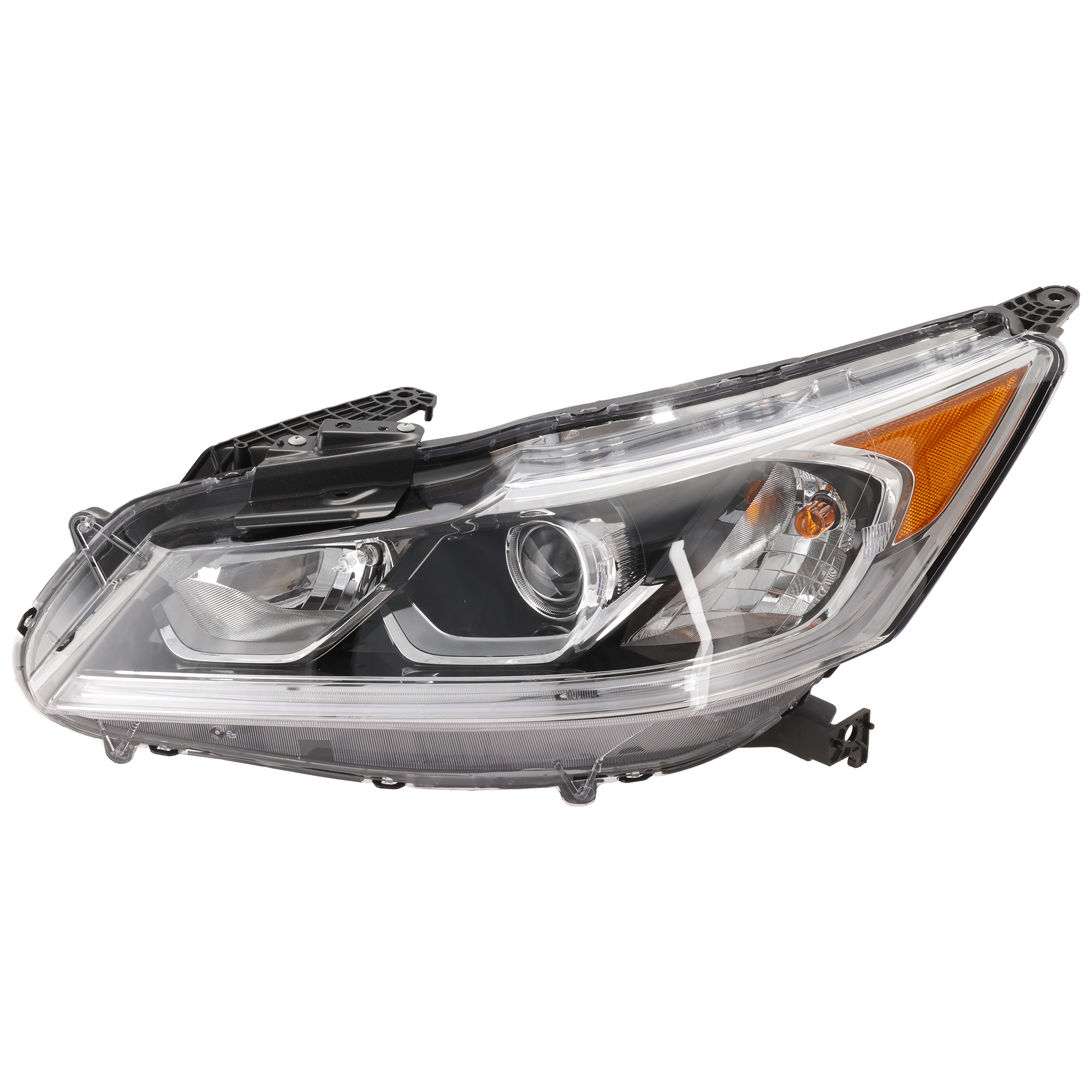 AM ACCORD 16-17 HEAD LAMP LH Assembly Halogen LX Model CAPA SKU REPHD100102Q Partslink HO2502168C OEM 33150T2AA61