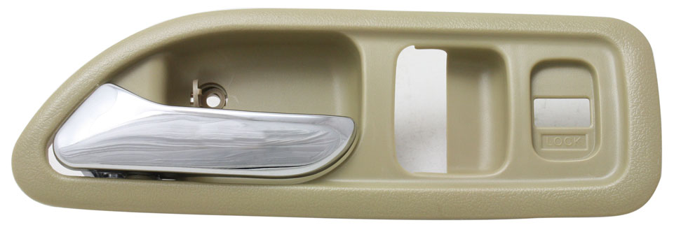 AM ACCORD 94-97 FRONT INTERIOR DOOR HANDLE LH Chrome Biege USA Built Coupe EX EX R LX SE models SKU REPHD462134 OEM 72166SV2003ZB PFM