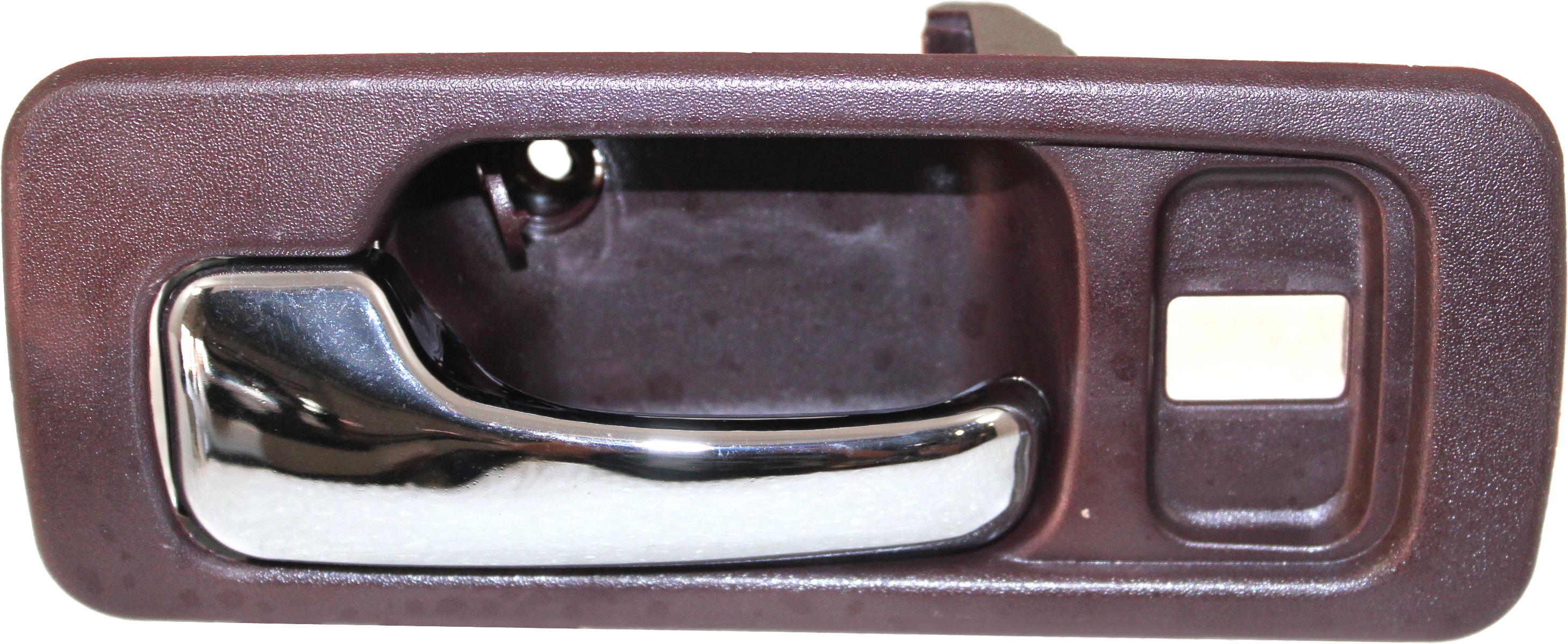 AM ACCORD 90-93 FRONT INTERIOR DOOR HANDLE LH Chrome Lever+Red Light Red Housing w Lock Hole Sedan SKU REPHD462142 Partslink HO1352111 OEM 72165SM4003ZD