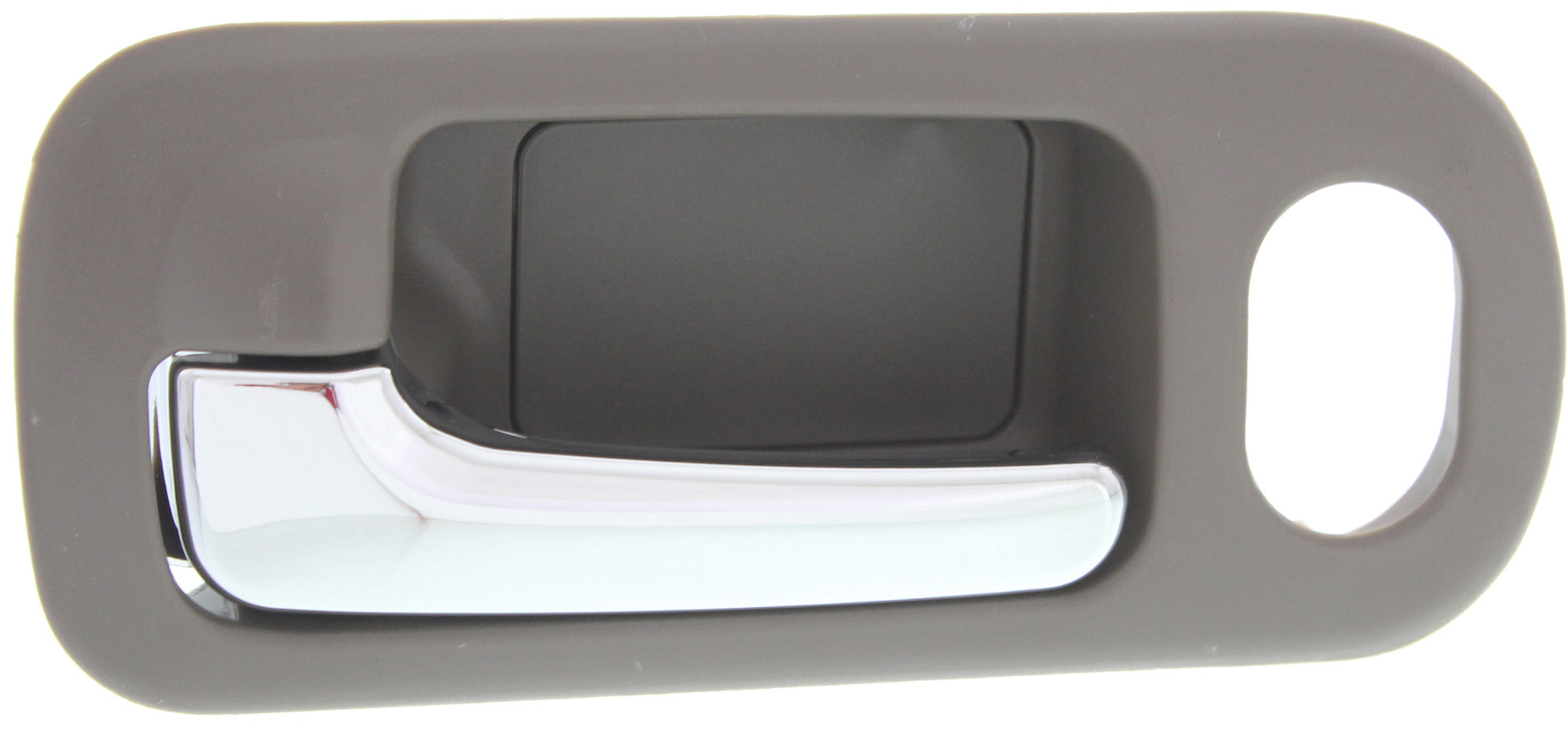 AM CIVIC 01-05 FRONT INTERIOR DOOR HANDLE LH Chrme+Brown Taupe Plastic Sedan DX EX GX LX VP models SKU REPHD462356 OEM 72160S5NC010