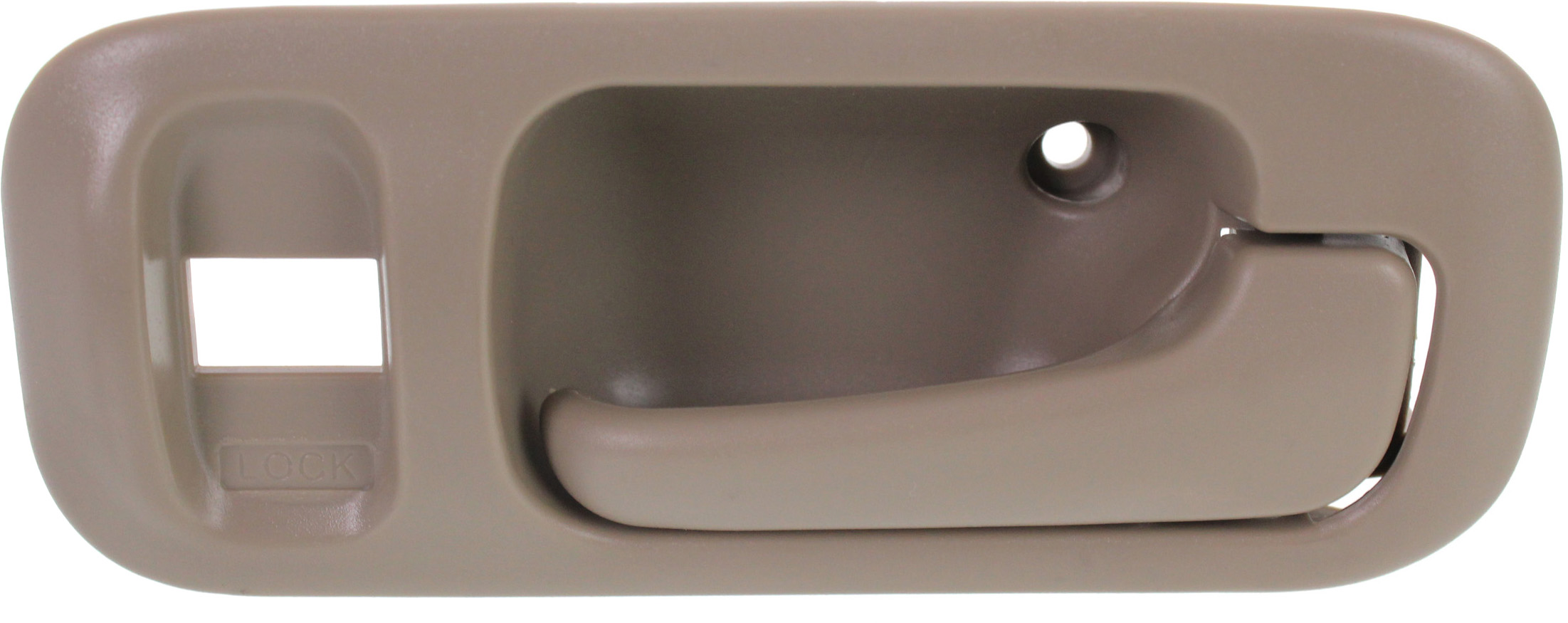 AM ODYSSEY 95-98 CR V 97-01 FRONT INTERIOR DOOR HANDLE RH Beige Plastic w Lock Hole SKU REPHD462365 Partslink HO1353137 OEM 72124SX0003ZC 72124S10A11ZA PF