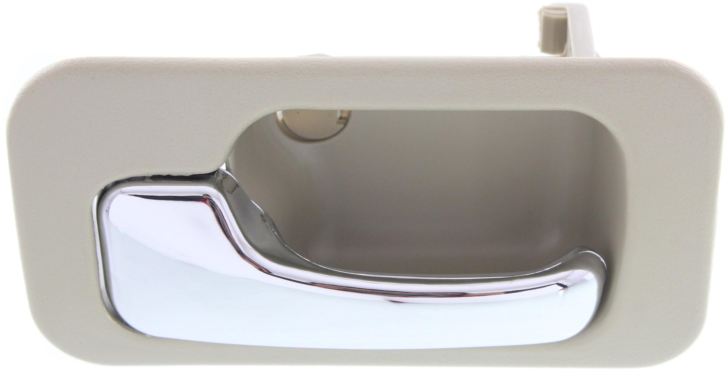 AM ACCORD 90-93 REAR INTERIOR DOOR HANDLE LH Chrome Lever+Beige Hsg. Plastic Sedan SKU REPHD491332 OEM 72660SM4003ZE