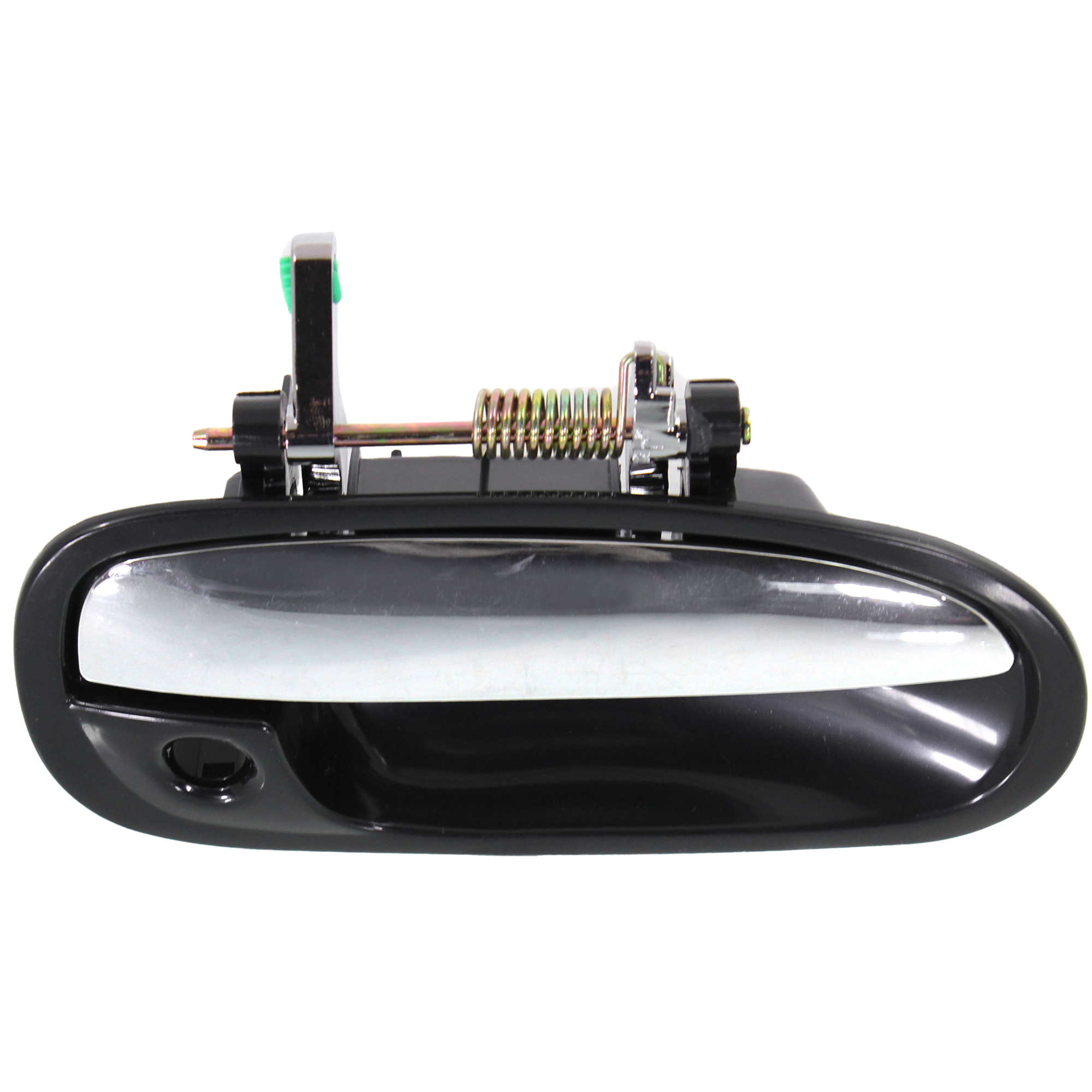 AM CIVIC 96-00 FRONT EXTERIOR DOOR HANDLE RH Chrome Lever+Black Housing w Keyhole SKU REPHO462117 OEM 72140S01A01