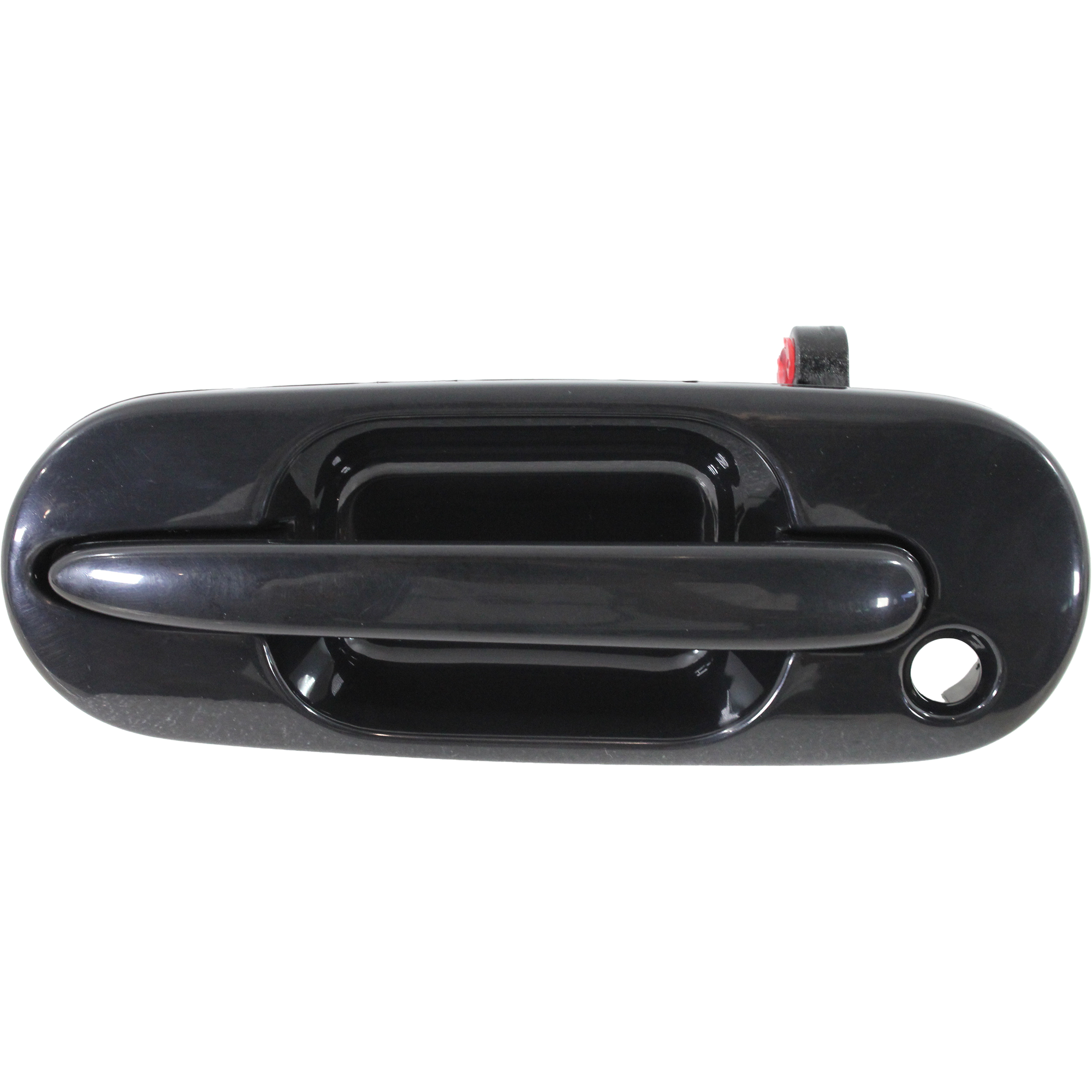 AM CR V 97-01 FRONT EXTERIOR DOOR HANDLE LH Smooth Black PTM w Keyhole SKU REPHO462126 Partslink HO1310113 OEM 72180ST0003