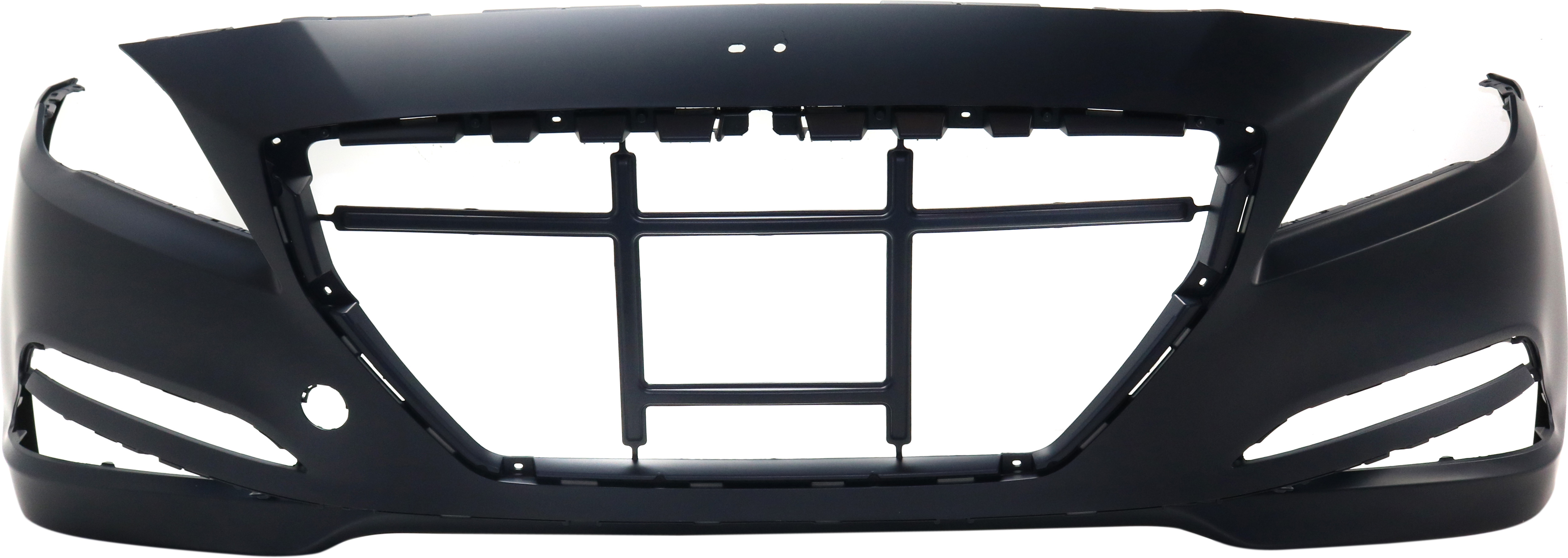 AM GENESIS 15-16 G80-17-17 FRONT BUMPER COVER Primed w o HLW and Front Object Sensor Holes CAPA SKU REPHY010301Q Partslink HY1000206C OEM 86511B1000