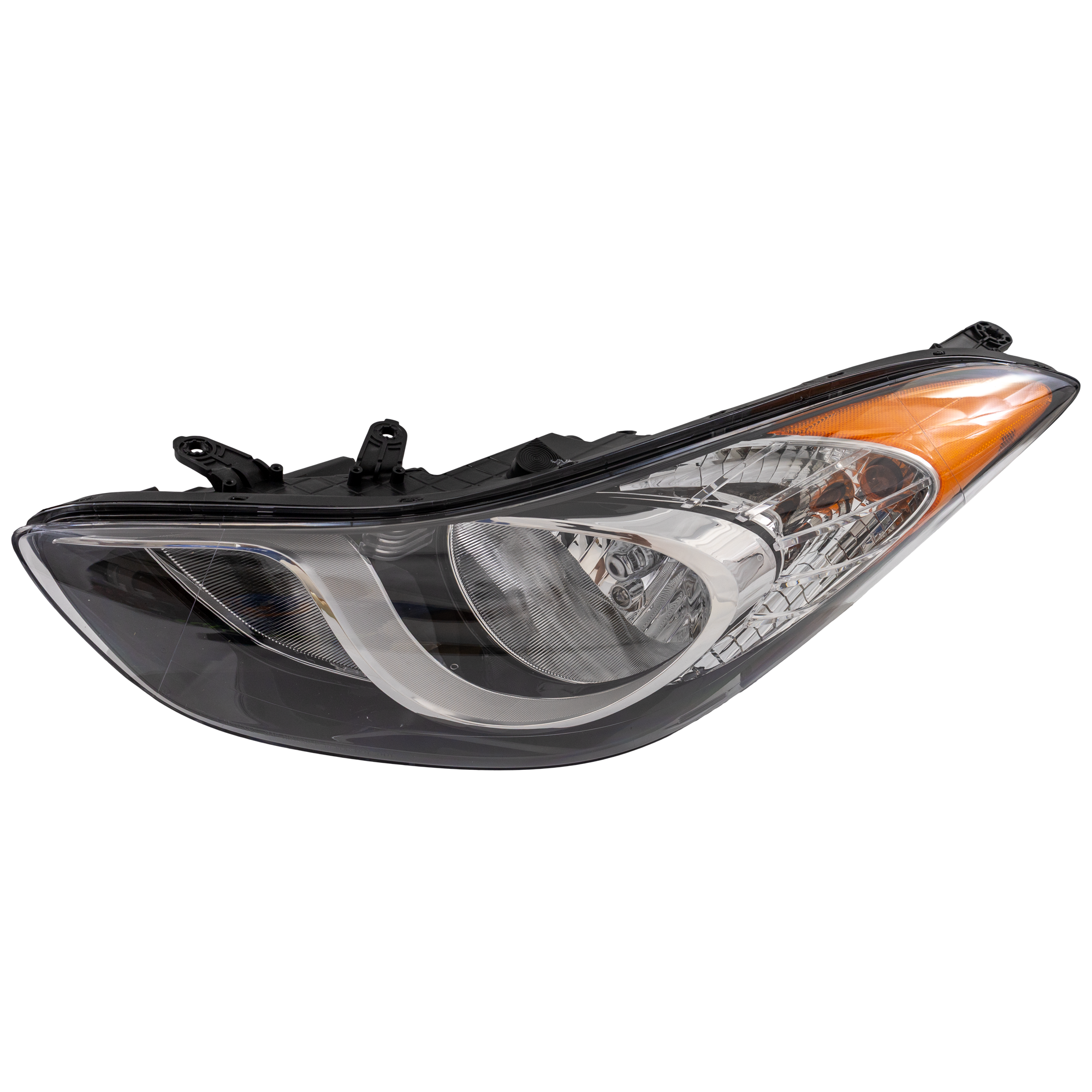 AM ELANTRA 11-13 ELANTRA COUPE 13-14 HEAD LAMP LH Assembly Halogen Coupe w o LED Position Light Sedan Korea Built Vehicle SKU REPHY100102 Partslink HY2502164 OEM 921013X050