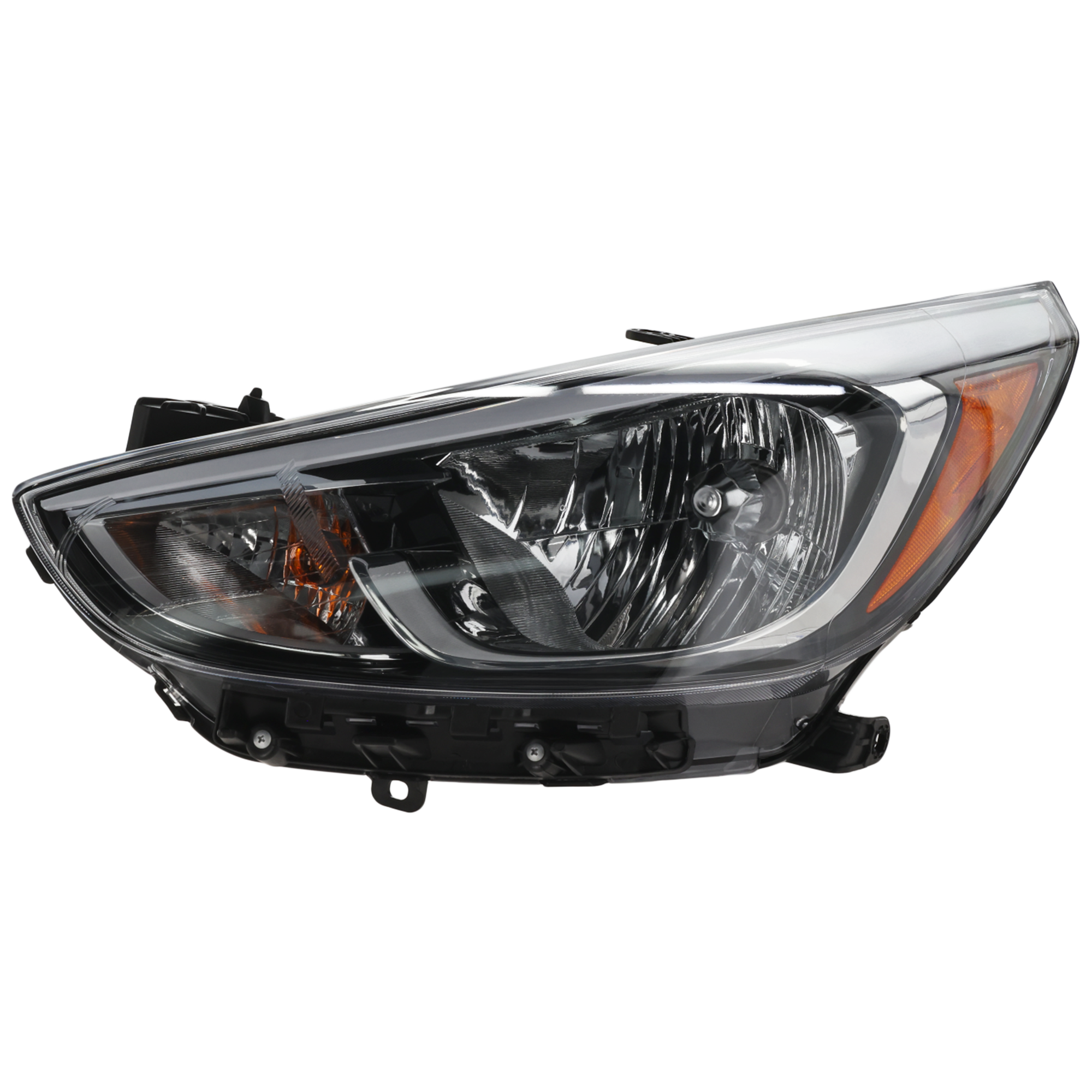 AM ACCENT 15-17 HEAD LAMP LH Assembly Halogen Standard Type Hatchback Sedan SKU REPHY100106 Partslink HY2502192 OEM 921011R710