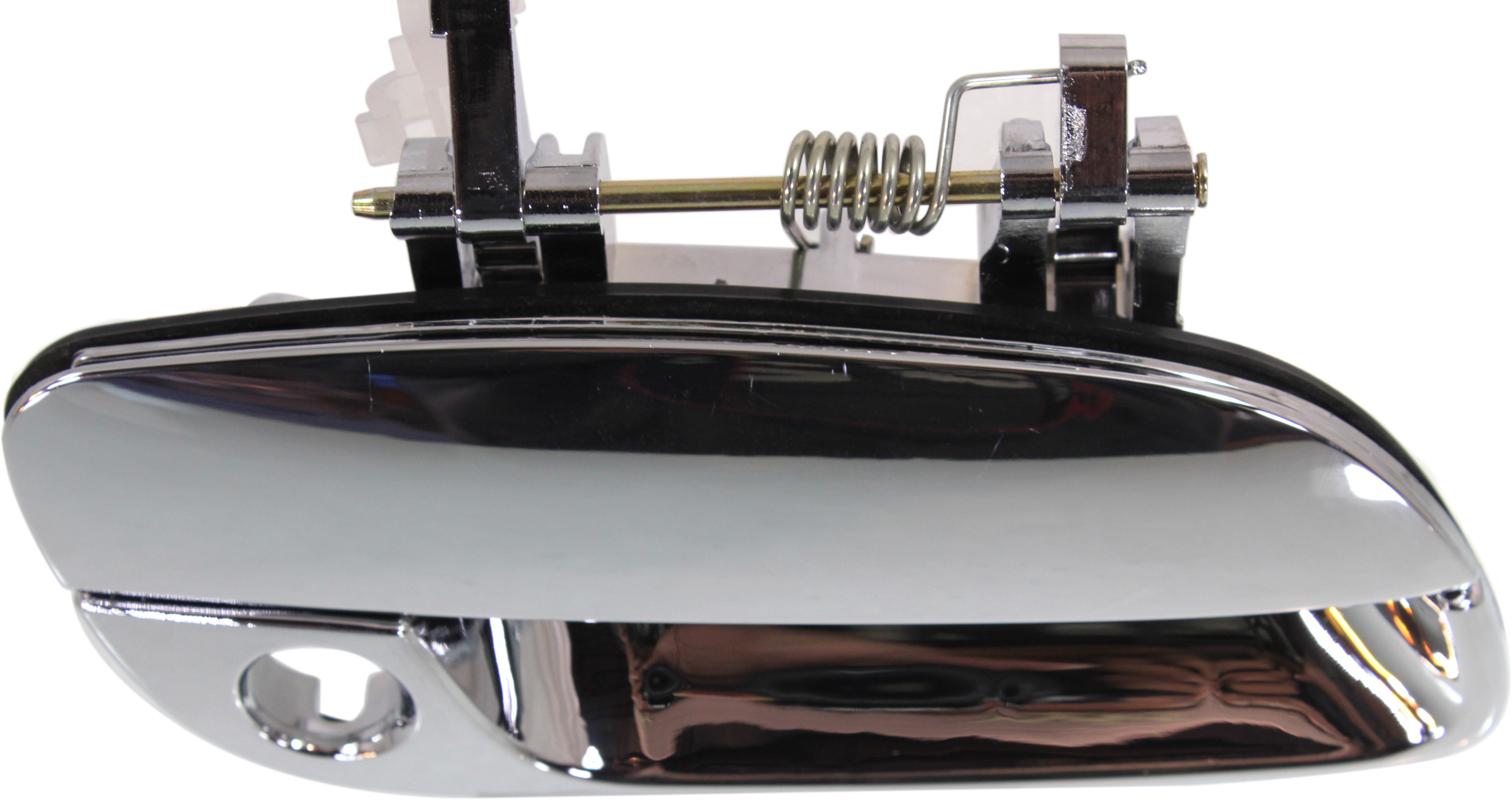 AM ELANTRA 01-06 FRONT EXTERIOR DOOR HANDLE RH All Chrome w Keyhole Plastic SKU REPHY462123C OEM 826602D000 PFM
