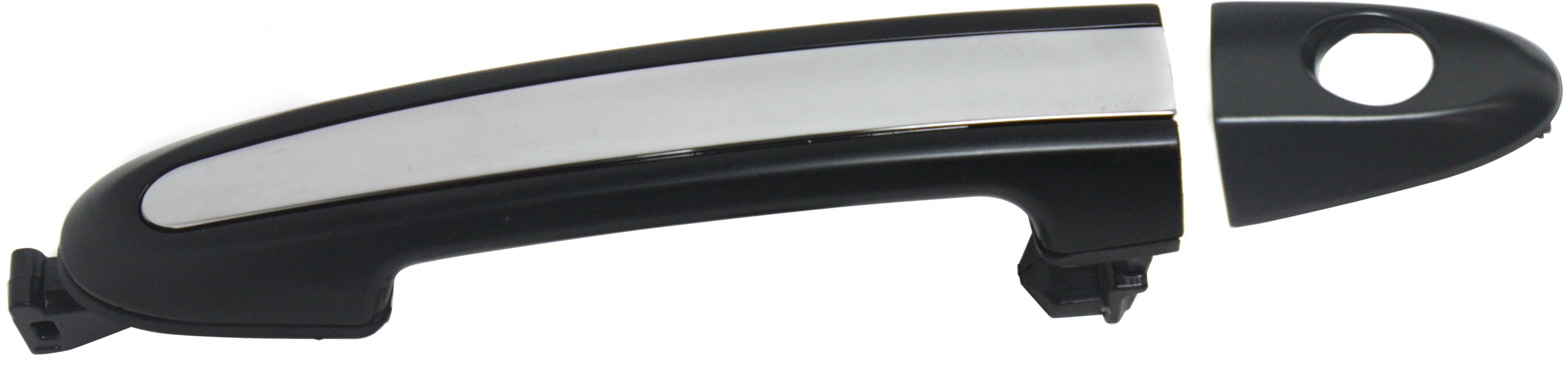 AM SANTA FE 07-12 FRONT EXTERIOR DOOR HANDLE LH w Chrome Insert w Keyhole SKU REPHY462138 OEM 826512B010-826522B000