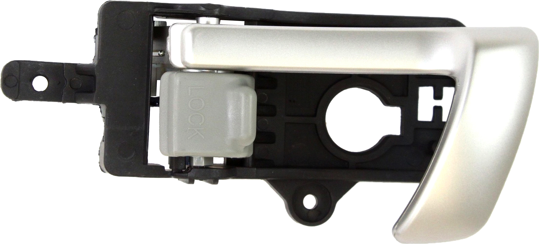 AM SANTA FE 07-12 FRONT DOOR HANDLE LH Inside Silver Lever Gray Knob =REAR SKU REPHY462170 Partslink HY1352132 OEM 826102B0101D