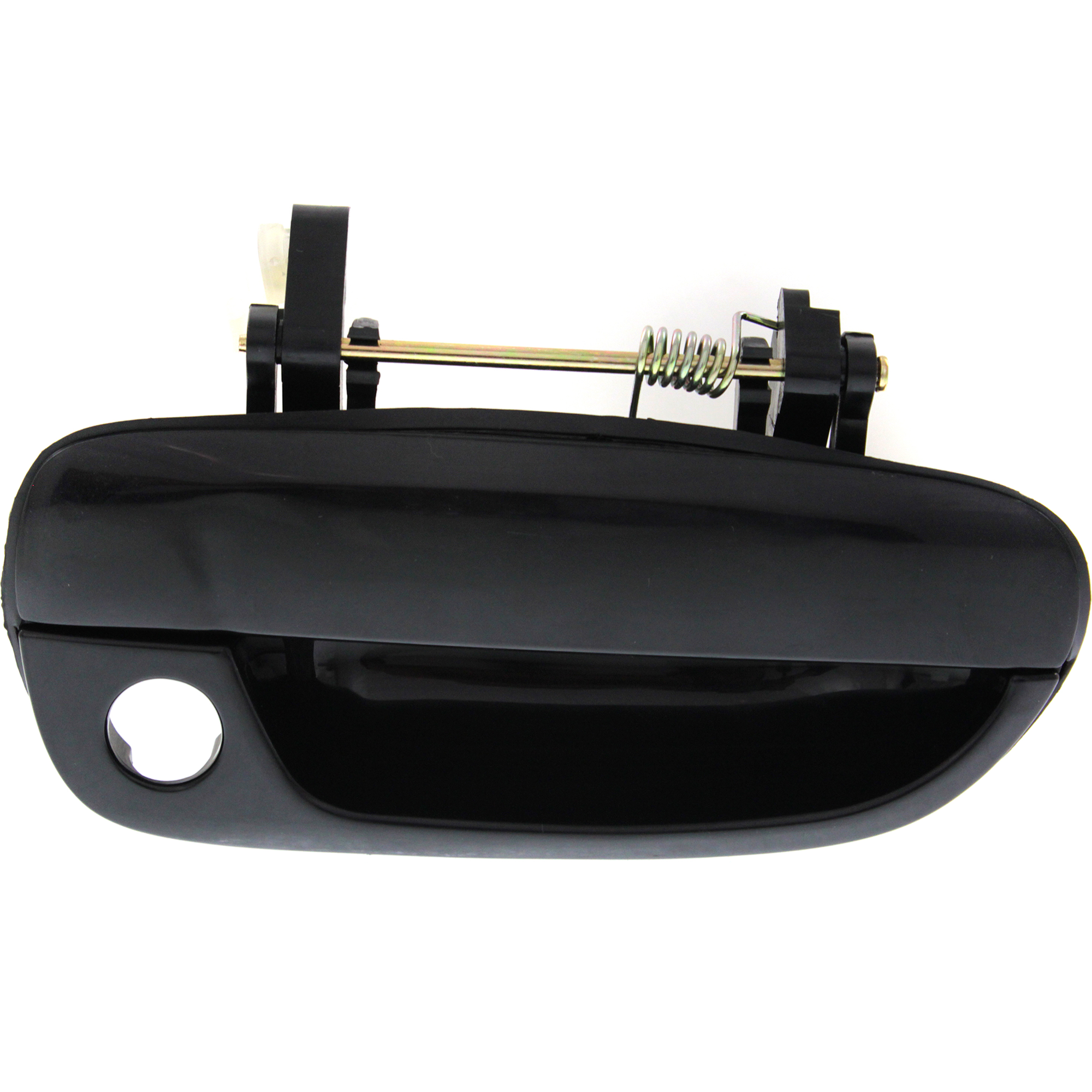 AM ACCENT 00-06 FRONT EXTERIOR DOOR HANDLE RH Smooth Black Plastic w Keyhole Hatchback Sedan SKU REPHY462173 Partslink HY1311101 OEM 8266025000CA