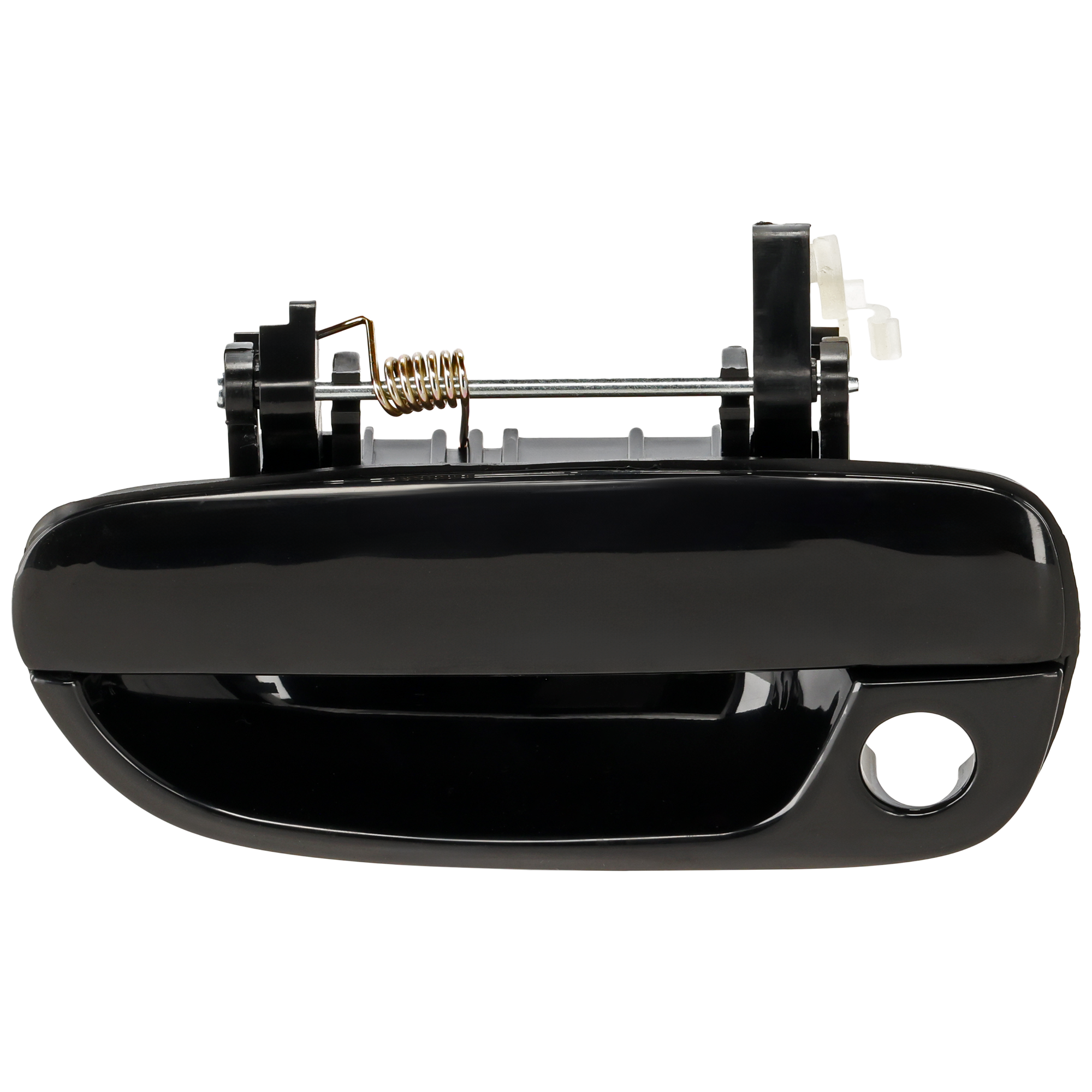 AM ACCENT 00-06 FRONT EXTERIOR DOOR HANDLE LH Smooth Black Plastic w Keyhole Hatchback Sedan SKU REPHY462174 Partslink HY1310101 OEM 8265025000CA