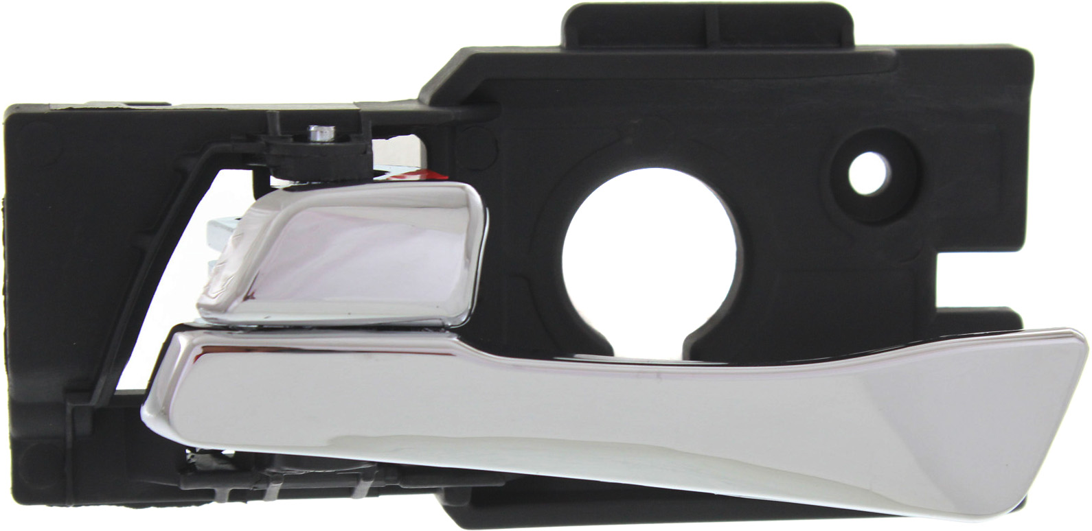 AM ACCENT 12-17 FRONT INTERIOR DOOR HANDLE LH Metal Grain Finish Chrome Plastic Hatchback Sedan SKU REPHY462188 Partslink HY1352141 OEM 826101R010CR