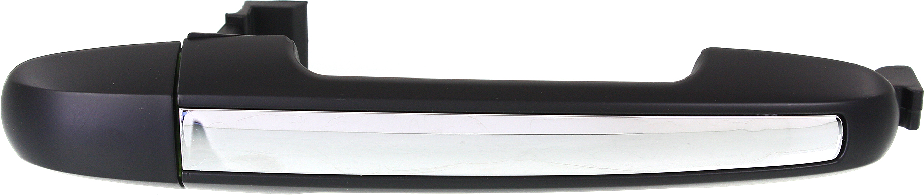 AM SONATA 06-10 FRONT EXTERIOR DOOR HANDLE RH Black w Chrome Insert Plastic w o Keyhole SKU REPHY462321 OEM 826513K500-826523K020
