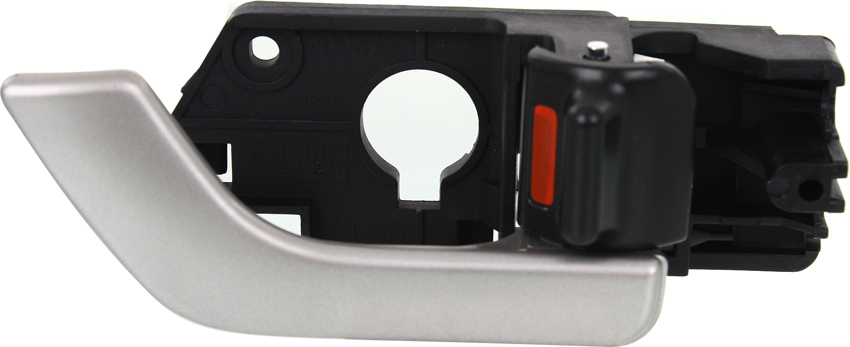 AM TIBURON 03-08 FRONT INTERIOR DOOR HANDLE RH Silver Lever+Black Knob w Metalgrain Plastic+Metal SKU REPHY462323 OEM 826202C500LK