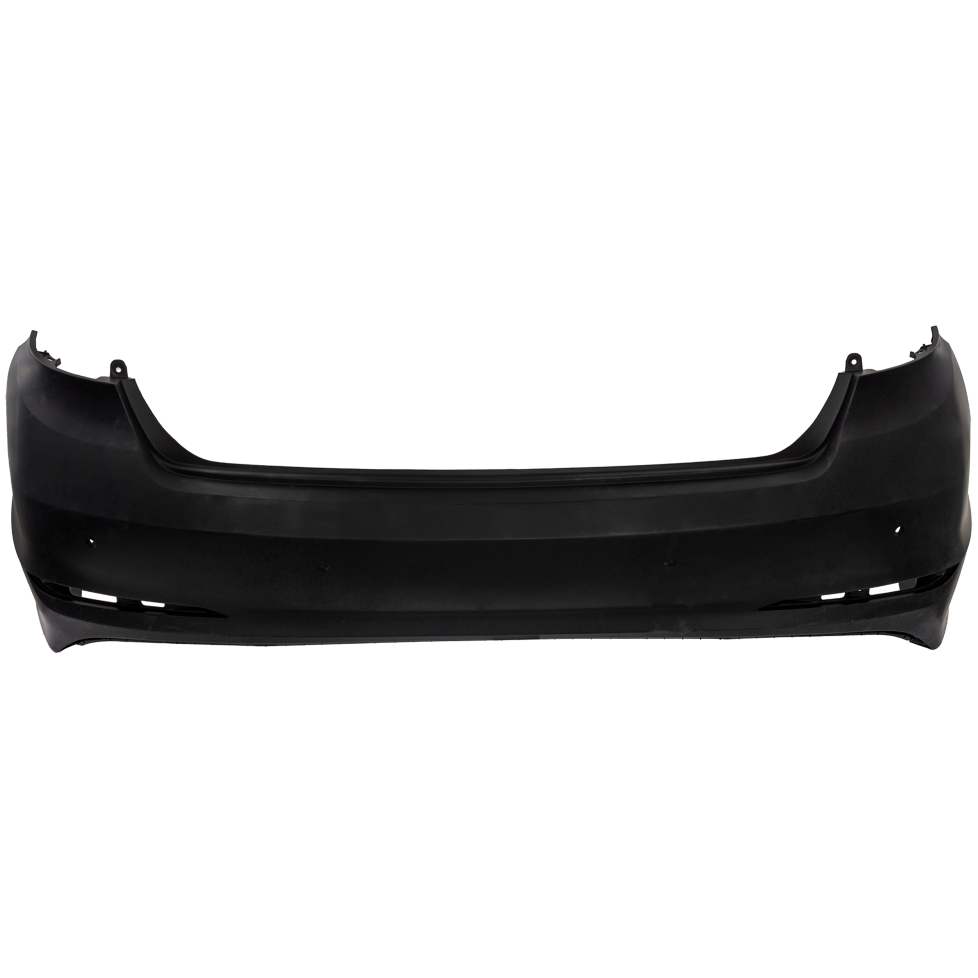 AM SONATA 15-17 REAR BUMPER COVER Primed Exc. Hybrid Model w Rear Obj Snsr Holes CAPA SKU REPHY760103PQ Partslink HY1100206C OEM 86610C2000