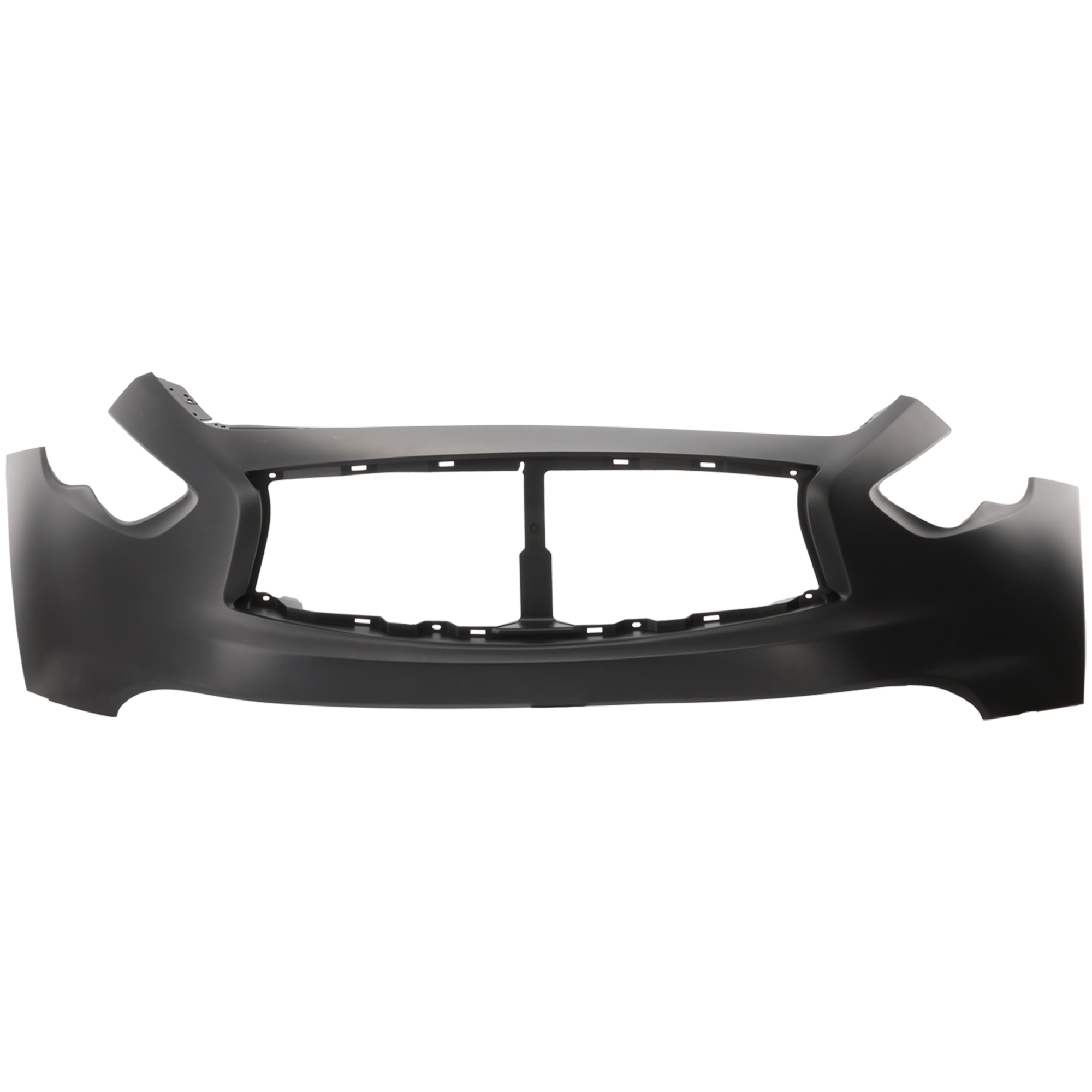 AM FX35 FX37-12-13 QX70-14-17 FRONT BUMPER COVER Primed w o Premium Pkg w o Parking Aid Sensor Holes SKU REPI010328P Partslink IN1000255 OEM FBM223EV0H