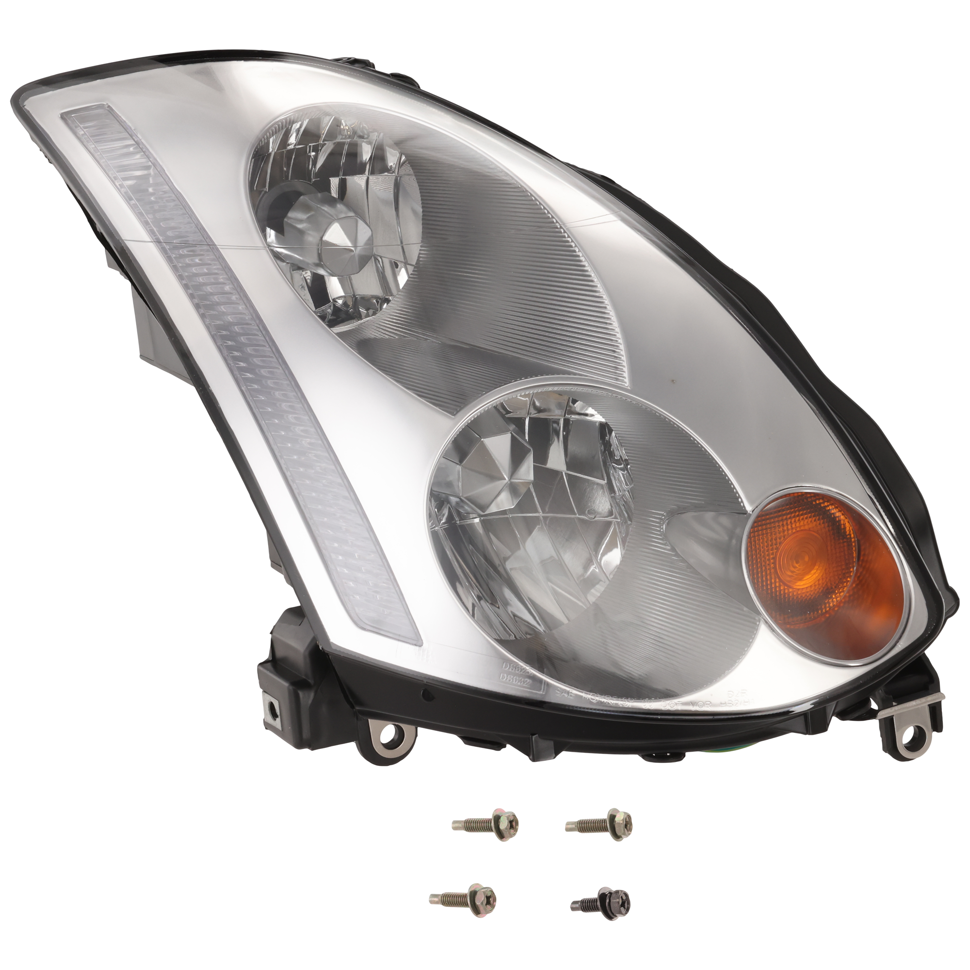 AM G35-03-05 HEAD LAMP RH Lens and Housing HID Xenon w o HID Kit Coupe SKU REPI100155 Partslink IN2519101 OEM 26025AM801
