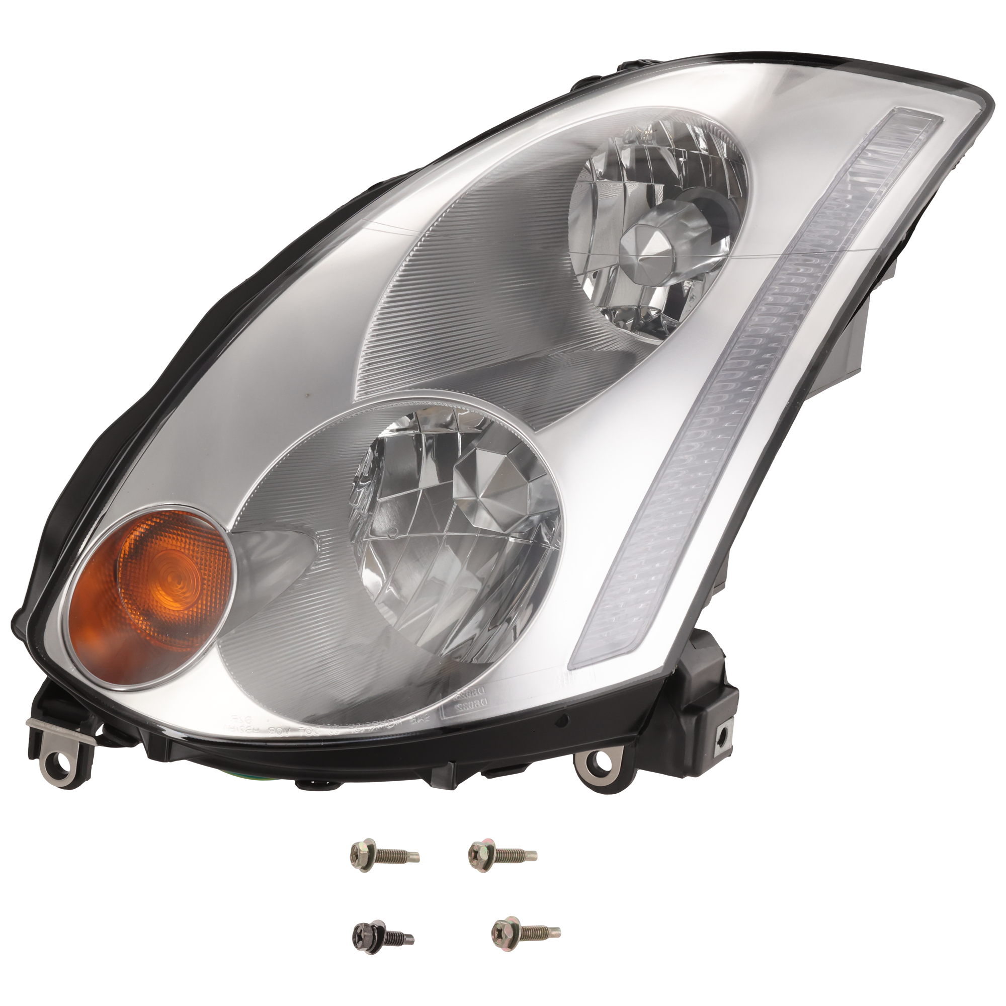 AM G35-03-05 HEAD LAMP LH Lens and Housing HID Xenon w o HID Kit Coupe SKU REPI100156 Partslink IN2518101 OEM 26075AM801