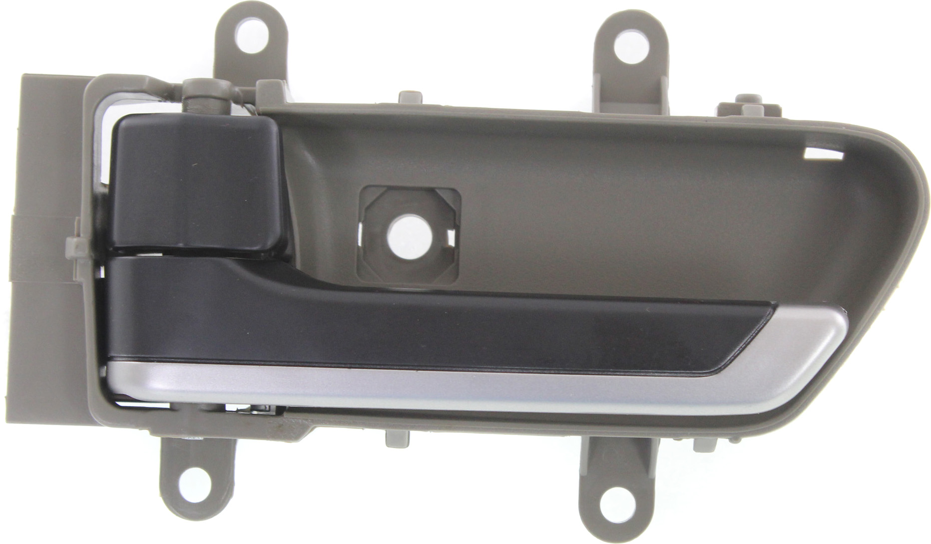 AM MURANO 03-05 FRONT INTERIOR DOOR HANDLE LH Black+Beige Sage w Silver Insert w o Lighting Hole =REAR SKU REPI462172 OEM 80671CG002