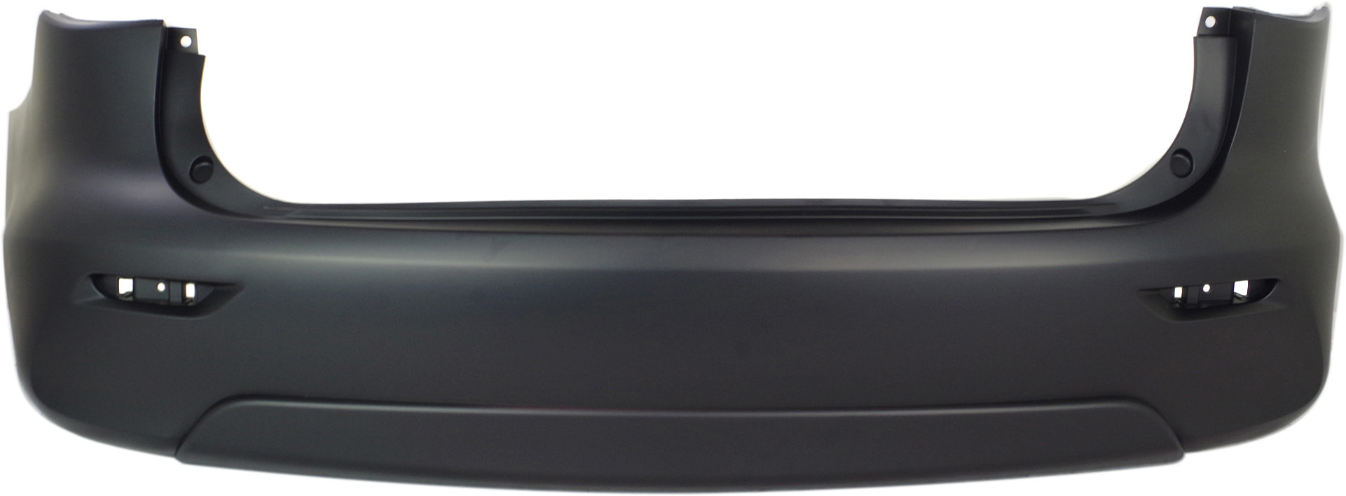 AM JX35-13-13 QX60-14-17 REAR BUMPER COVER Primed JX35 w o Premium Pkg w o Towing Pkg w o Object Sensor Holes SKU REPI760122P Partslink IN1100144 IN1100166 OEM 850223JB0H 850229NG0H