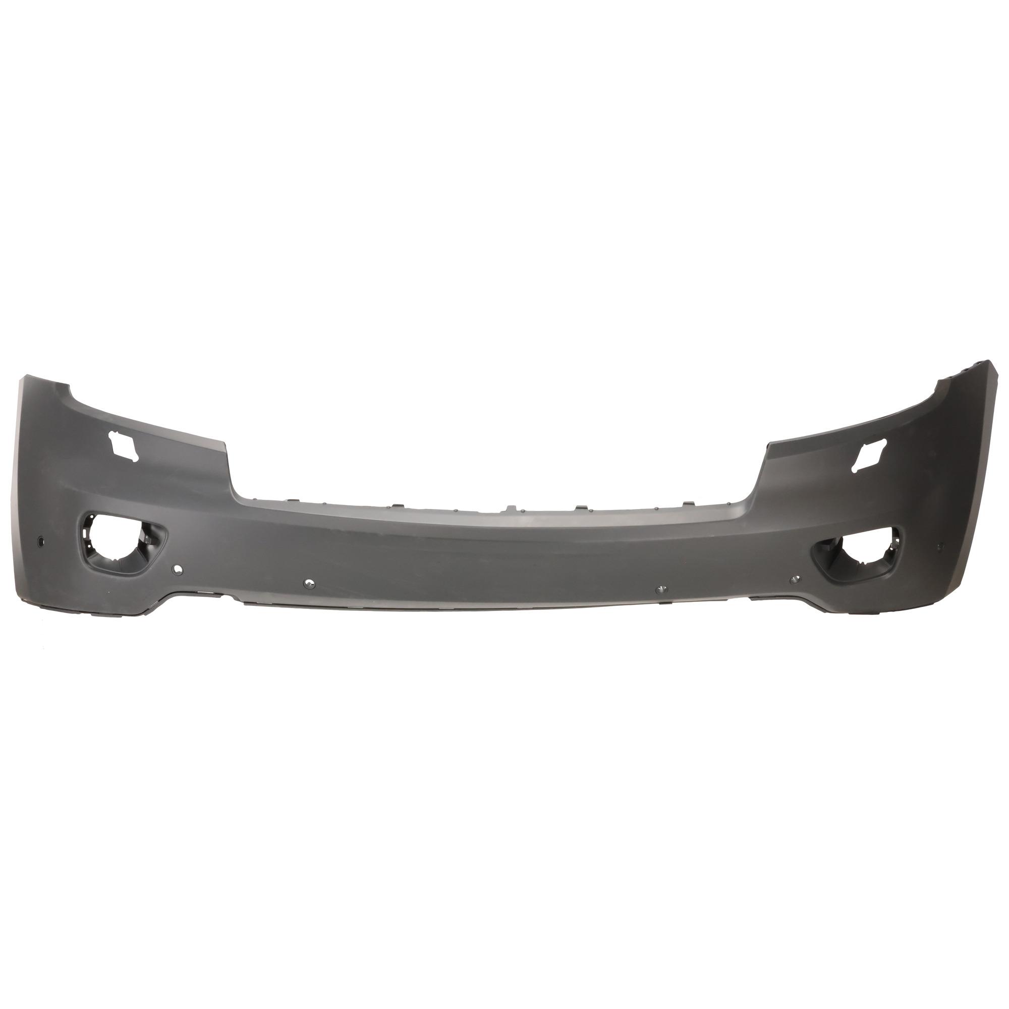 AM GRAND CHEROKEE 11-13 FRONT BUMPER COVER Upper Primed w Headlight Washer Holes Exc. SRT SRT8 Models SKU REPJ010321P Partslink CH1000980 OEM 68078269AB