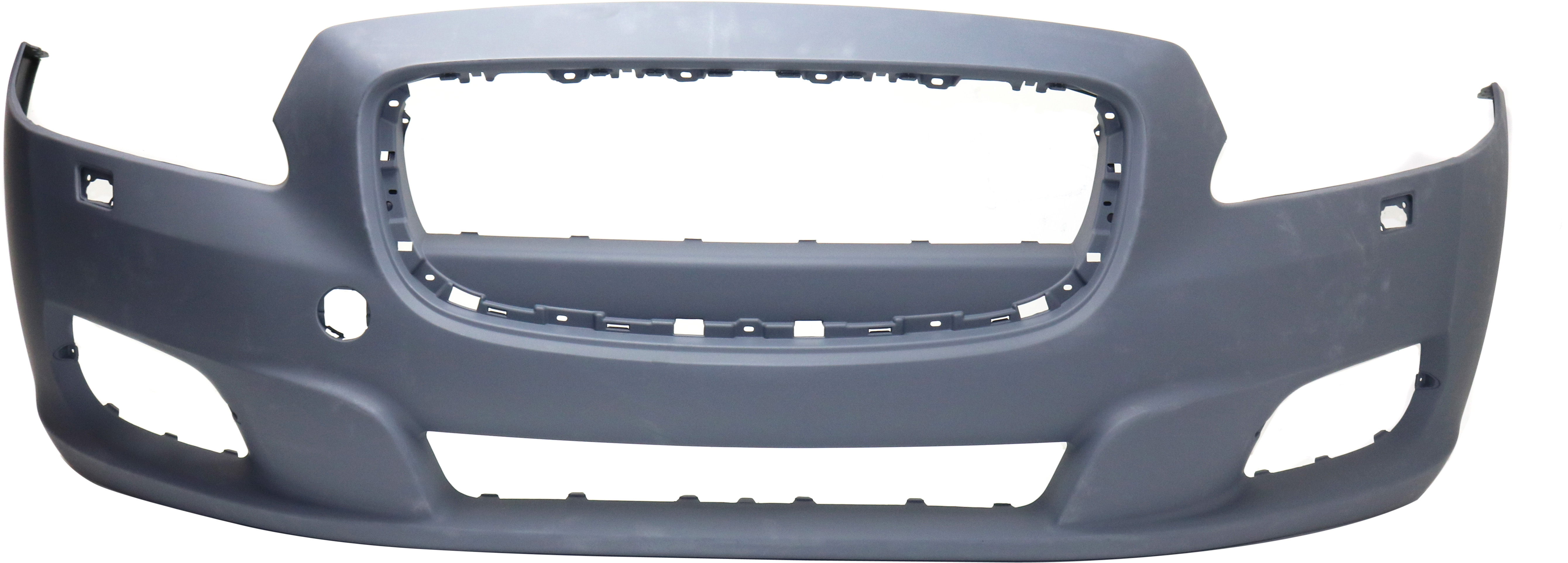 AM XJ 11-15 FRONT BUMPER COVER Primed w o Parking Aid Sensor Holes SKU REPJ010334P Partslink JA1000148 OEM C2D5370XXX