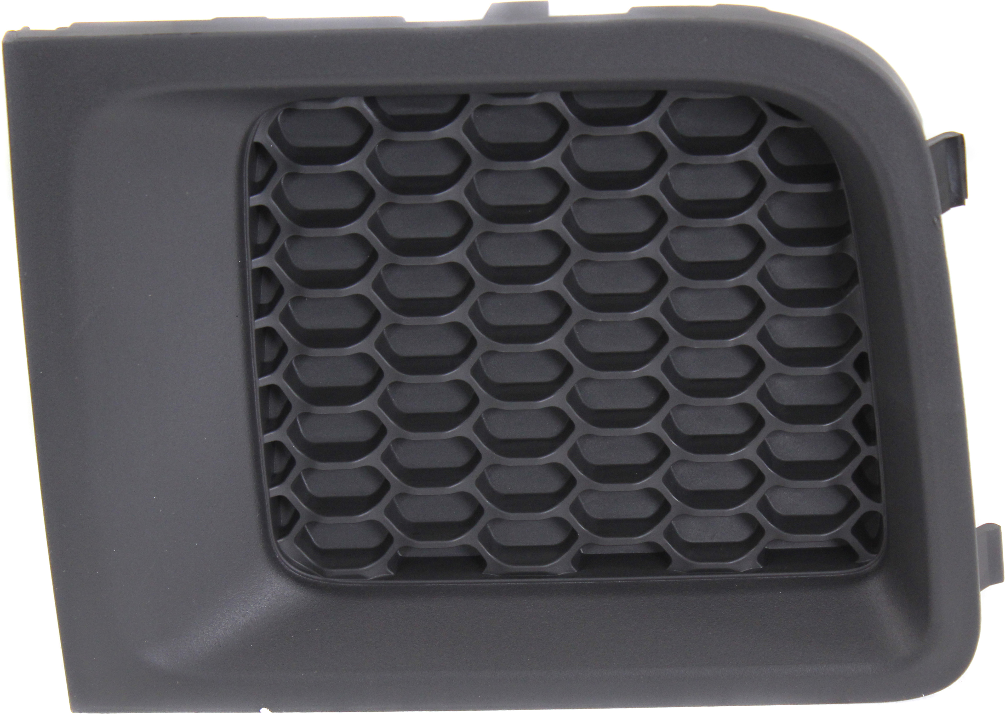 AM RENEGADE 15-18 FRONT BUMPER GRILLE RH Outer Bezel Textured Black SKU REPJ015509 Partslink CH1039176 OEM 5XB63LXHAA