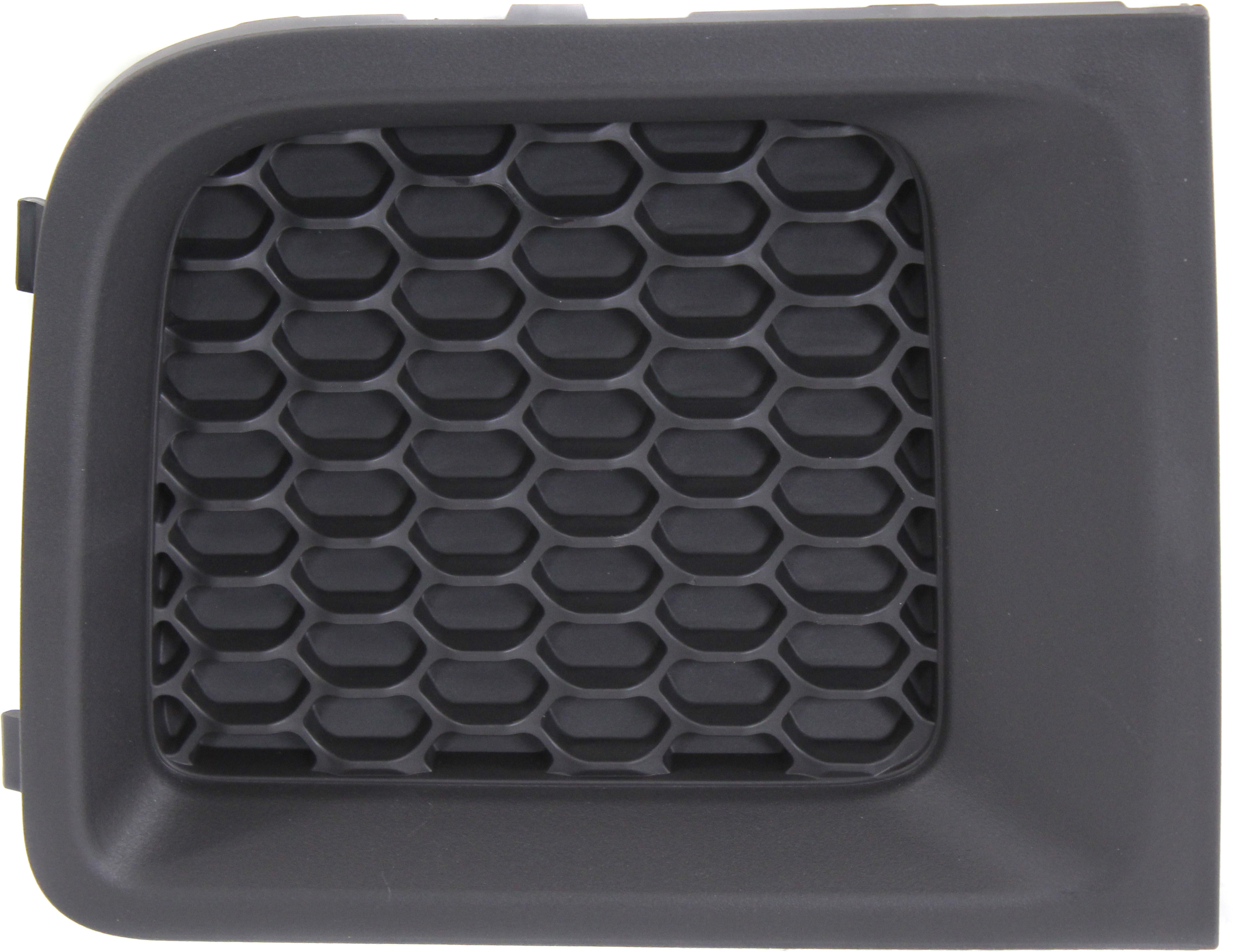 AM RENEGADE 15-18 FRONT BUMPER GRILLE LH Outer Bezel Textured Black SKU REPJ015510 Partslink CH1038176 OEM 5XB62LXHAA