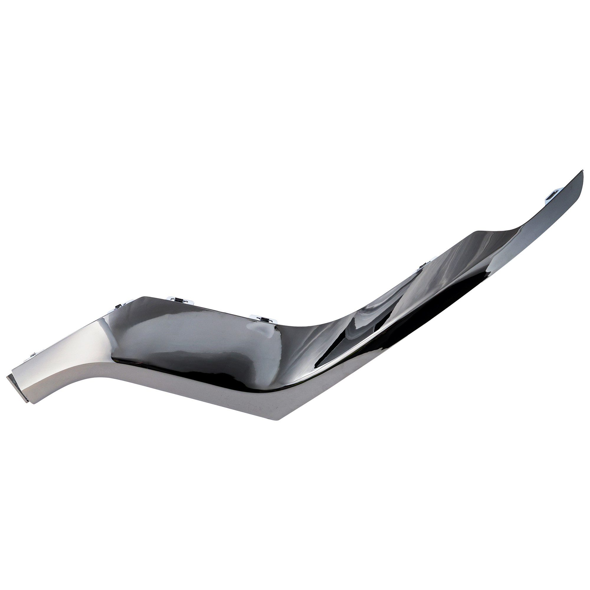 AM GRAND CHEROKEE 14-16 FRONT BUMPER MOLDING LH Outer Applique Chrome Laredo Limited Overland Models SKU REPJ016104 Partslink CH1046104 OEM 68170063AB