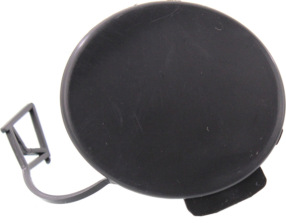 AM XF 12-15 FRONT BUMPER TOW HOOK COVER Primed SKU REPJ018405 Partslink JA1029100 OEM C2Z13457