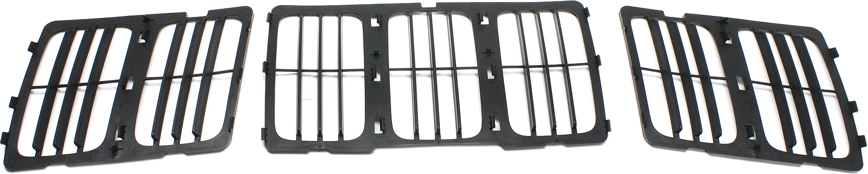 AM GRAND CHEROKEE 14-16 GRILLE Louvered Insert Textured Black Shell and Insert CAPA SKU REPJ070127Q Partslink CH1200369C OEM 68143073AC