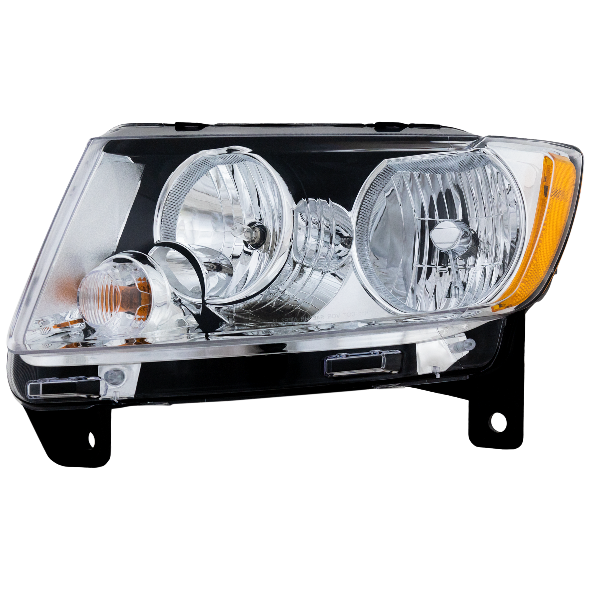 AM GRAND CHEROKEE 11-13 HEAD LAMP LH Assembly Halogen Laredo Laredo E Laredo X CAPA SKU REPJ100146Q Partslink CH2502224C OEM 55079379AF